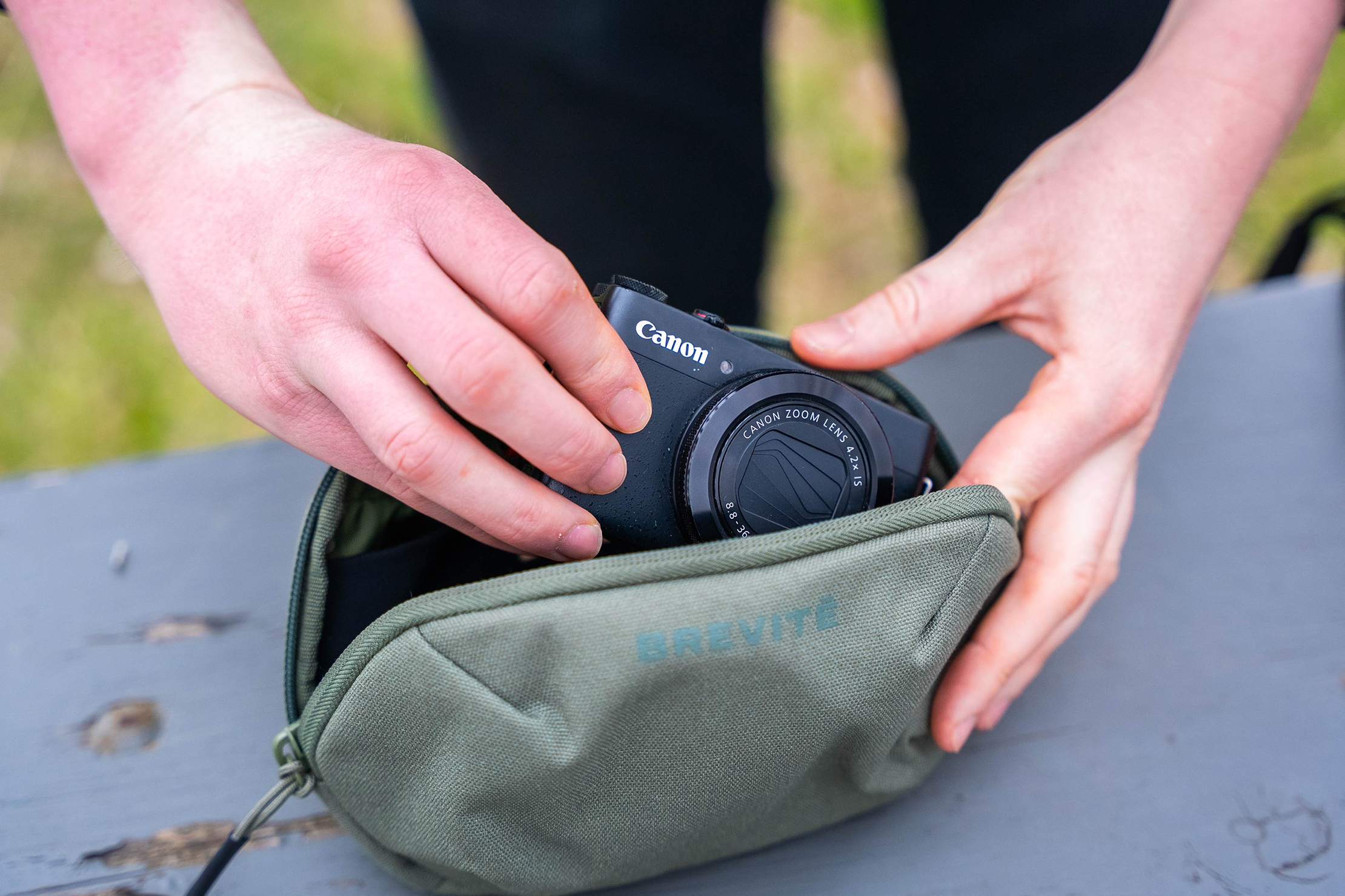 Brevite Pouch In Use