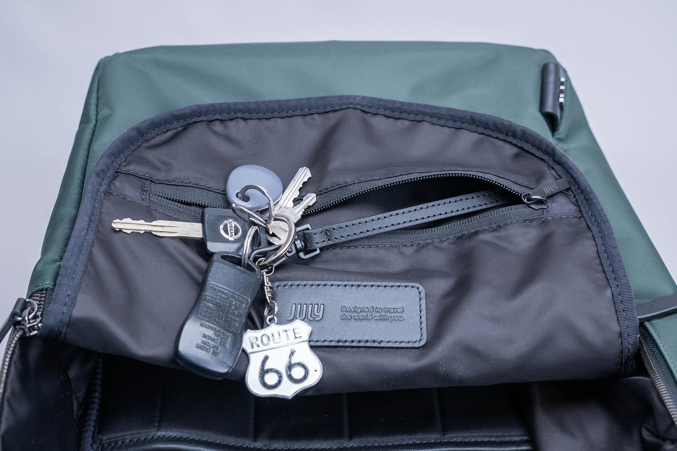 July Carry All Backpack Key Leash