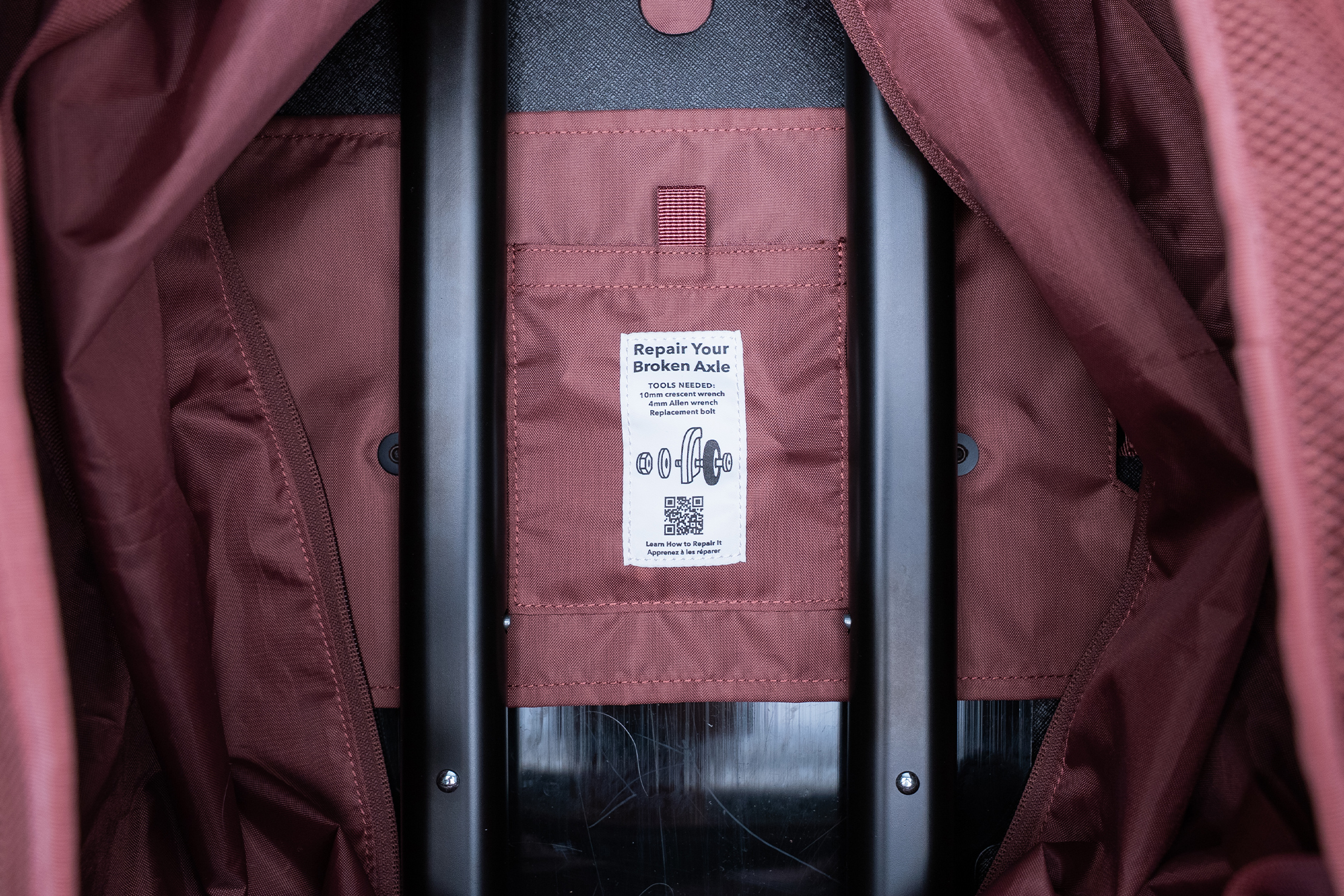 Patagonia Black Hole Wheeled Duffel Bag 40L Axle Fix