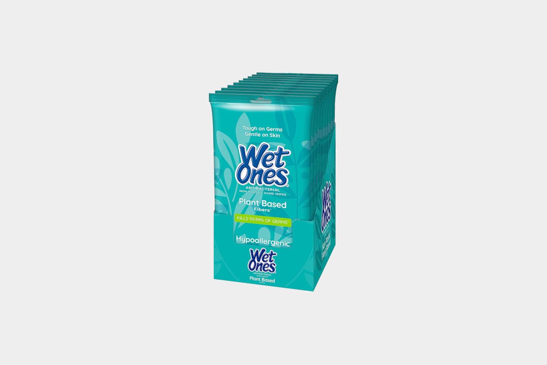 Wet Ones Antibacterial Non-plastic Hand Wipes