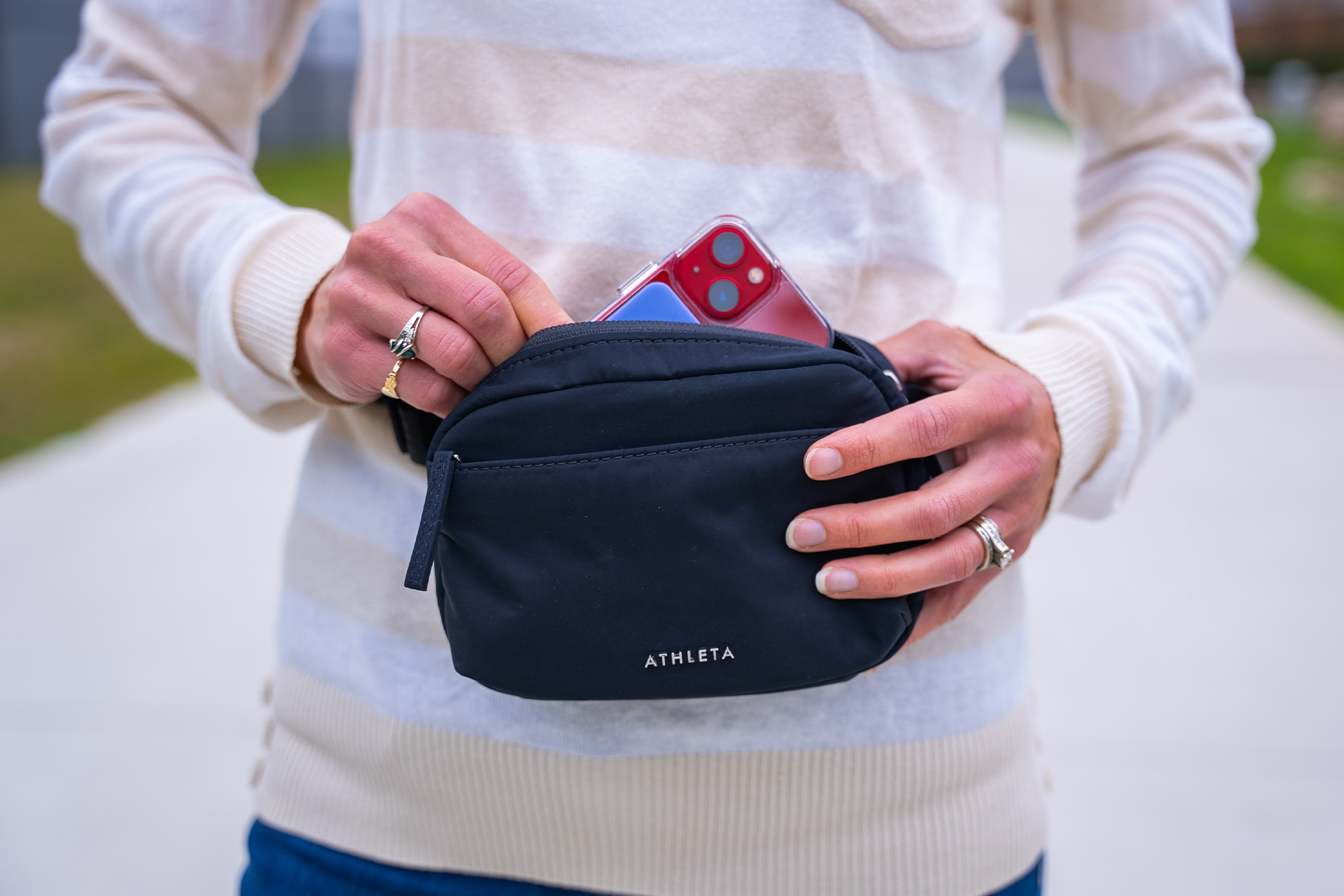 Athleta All About Belt Bag in Use