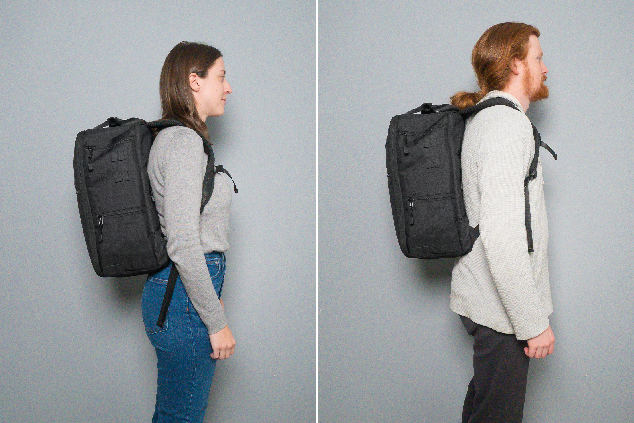 UNDERSEAT PRO 17.5″ Travel Backpack Side By Side