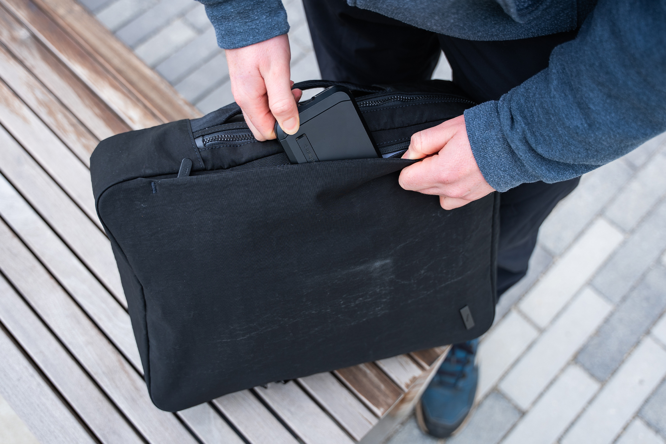 Emigre Backpack In Use