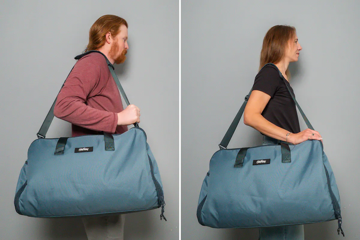 Halfday Garment Duffel Side by Side
