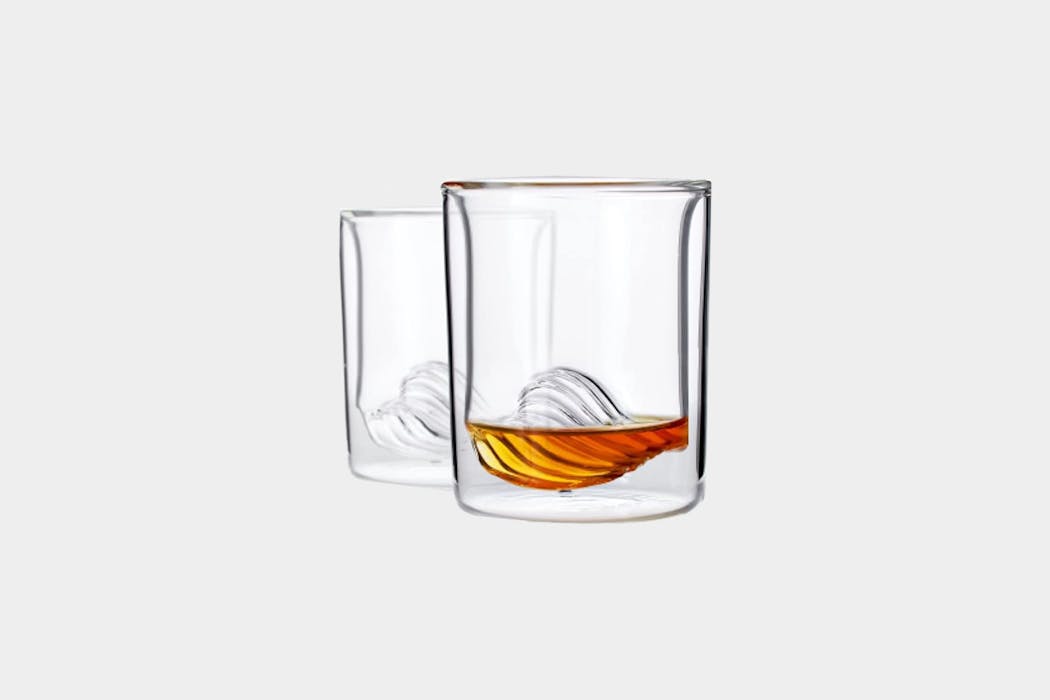 Whiskey Peaks The Wave – Set of 2 Whiskey Glasses
