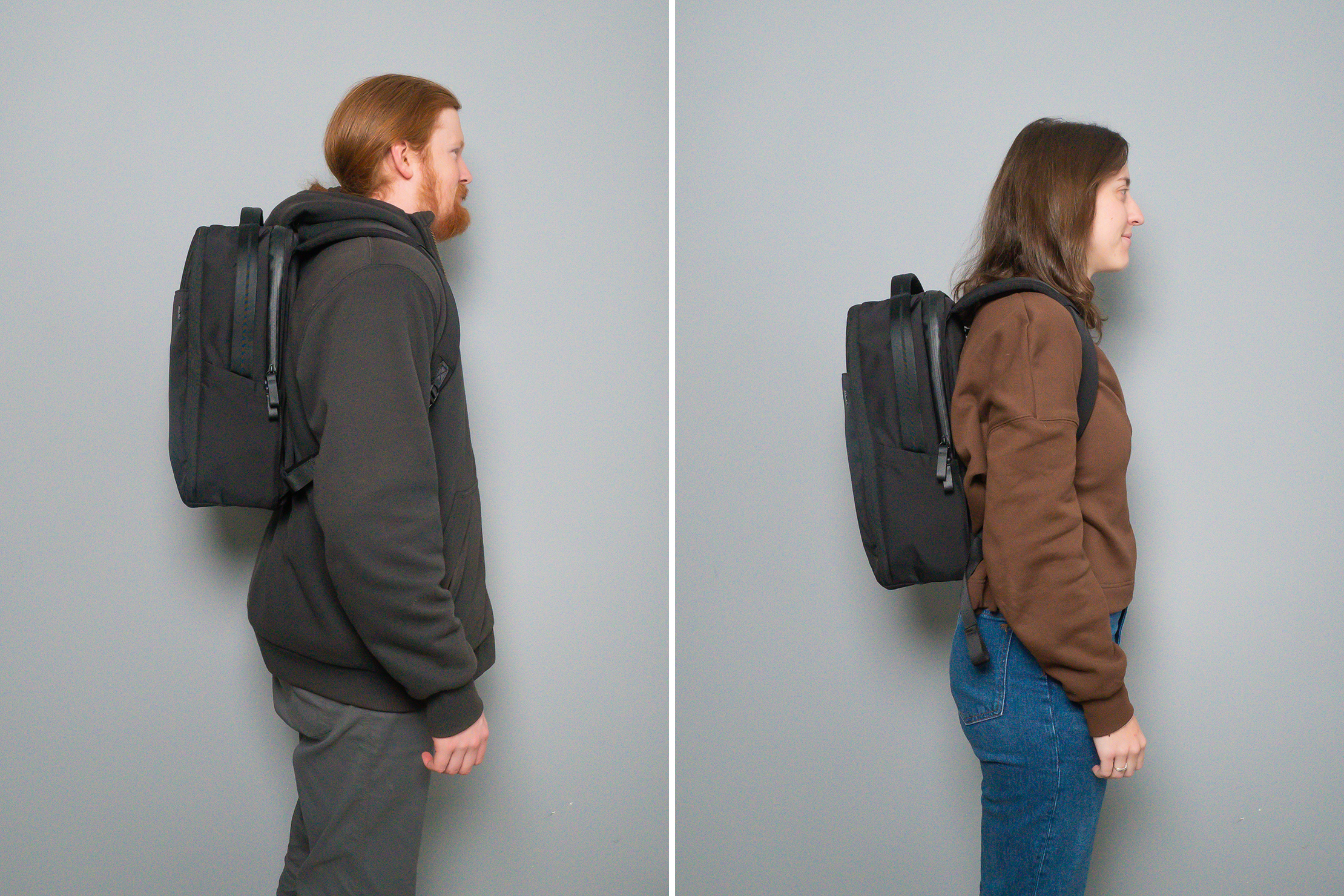 tomtoc Voyage-T50 Tech Backpack Side By Side