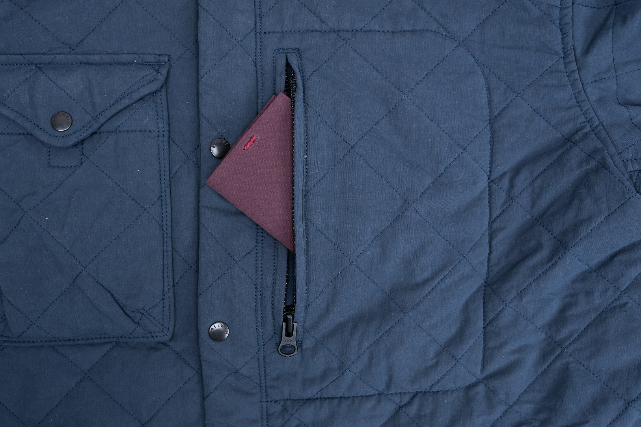 Relwen Quilted Insulated Tanker Jacket Pocket 2