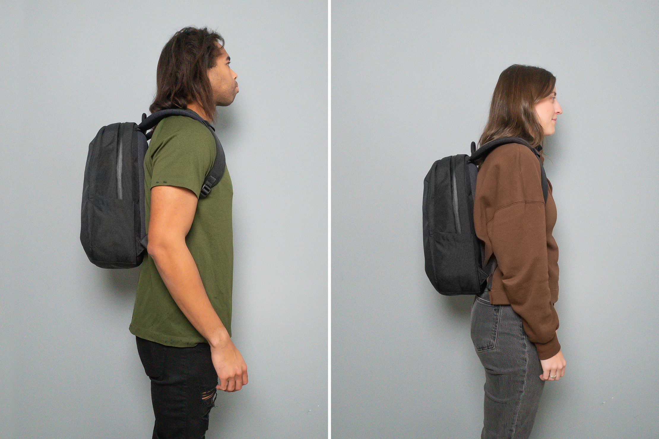 tomtoc UrbanEX-T65 Laptop Backpack 20L Side by Side