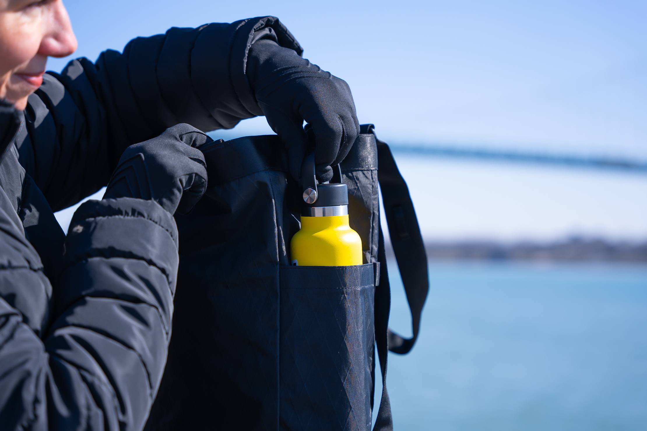 WANDRD Tote Backpack Water Bottle