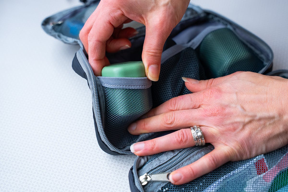 Travelon Compact Hanging Toiletry Bag Slip Pocket