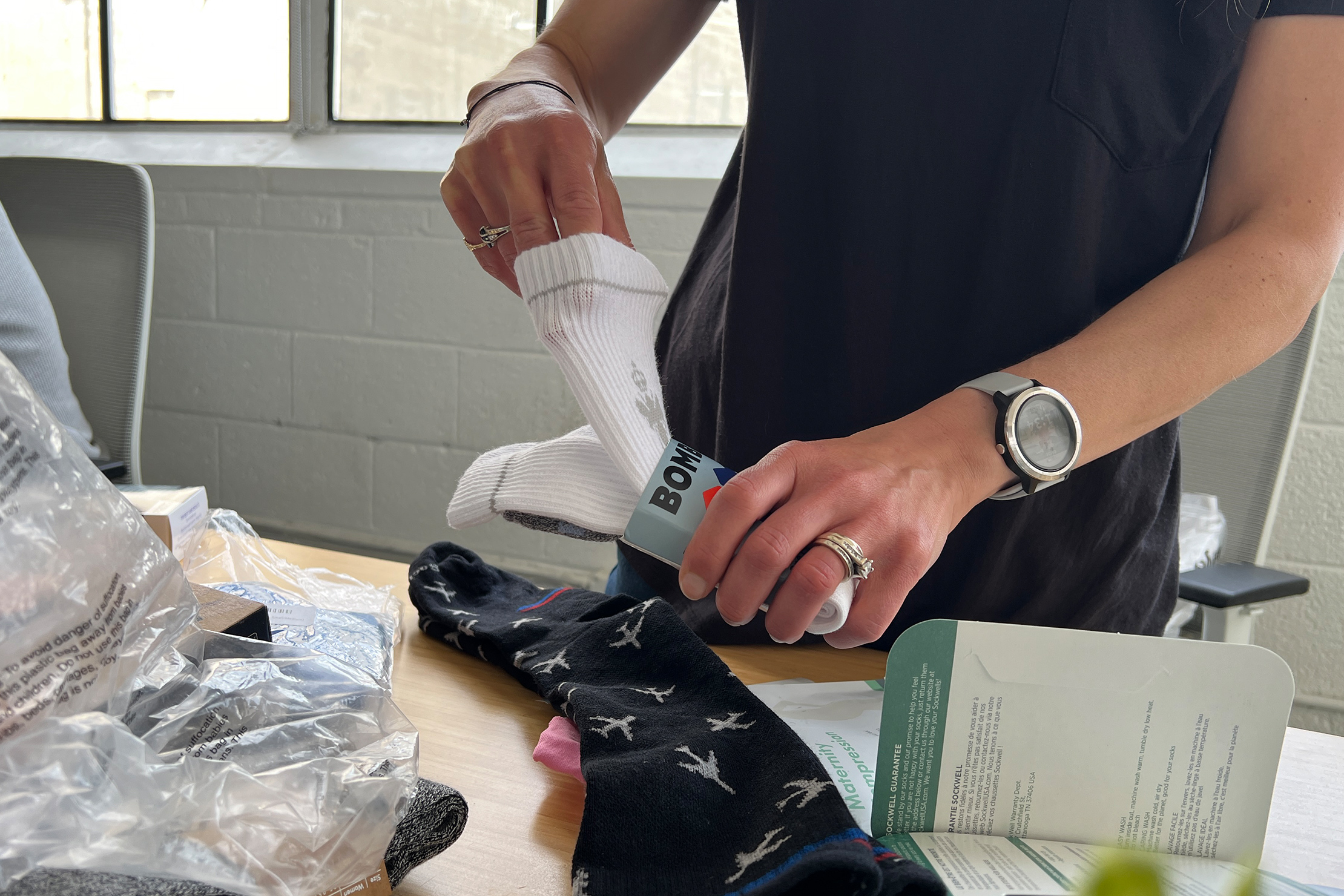 We’ve rolled our sleeves and unrolled these socks for testing.