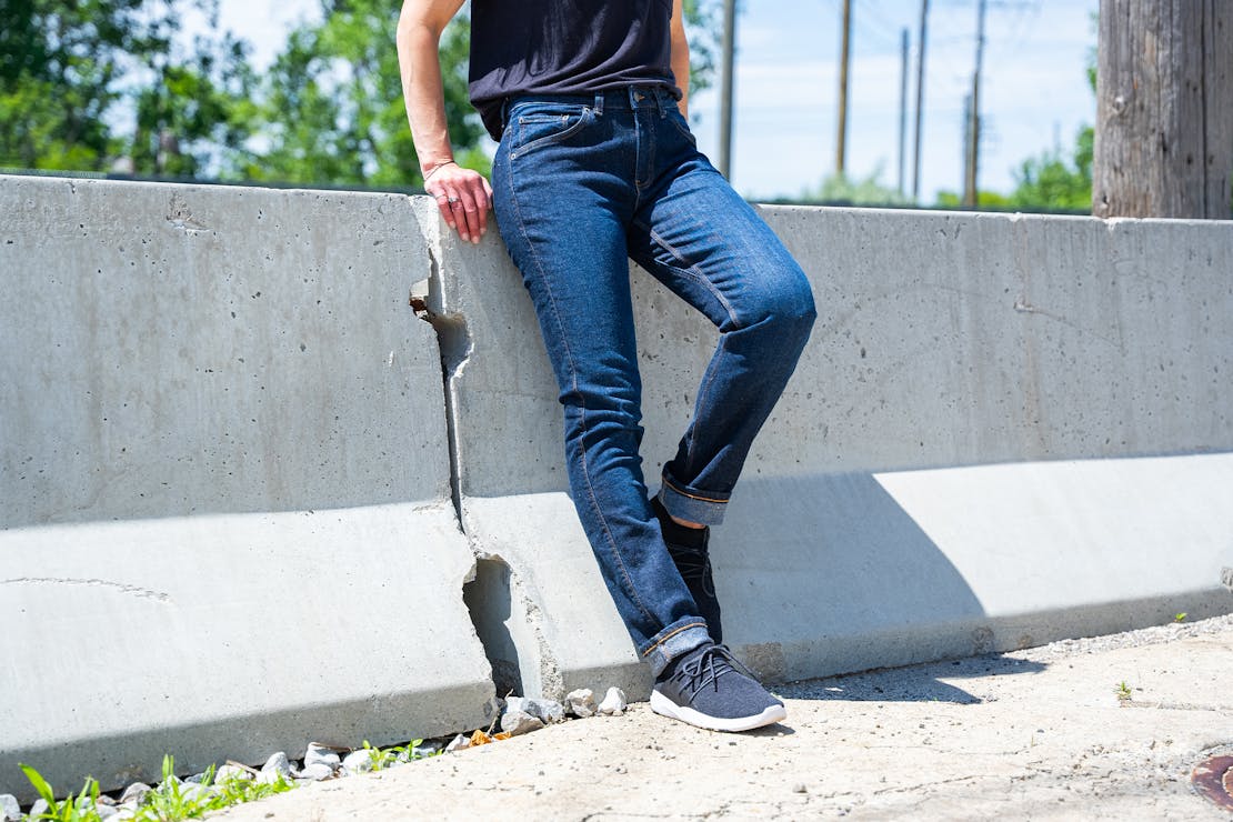 DUER Tech Fleece Denim Slim Straight