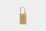BRINKS 30mm Solid Brass 4-Dial Resettable Padlock