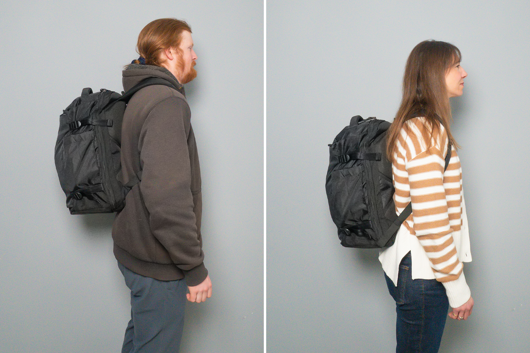 tomtoc Navigator-T66 Liteway Travel Laptop Backpack (28L) Side by Side