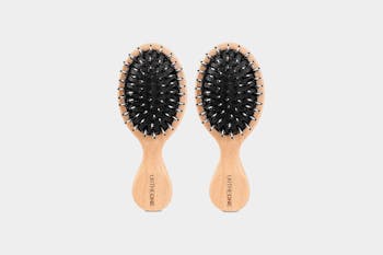 URTHEONE Wooden Boar Bristle Hair Brush Mini