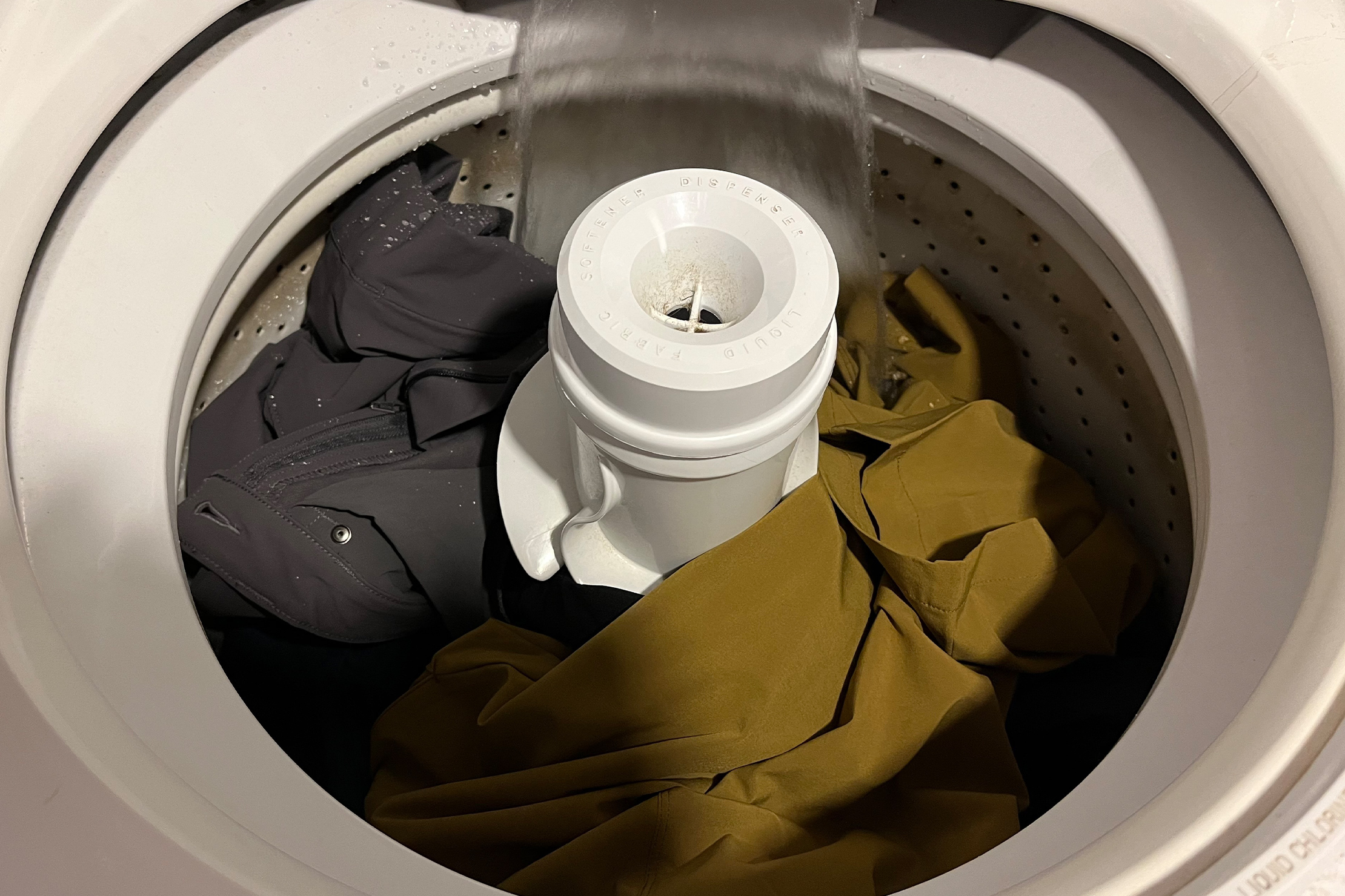 Pants in washing machine
