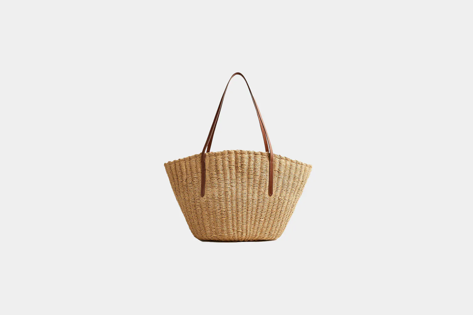 J.Crew Como Woven Straw Tote | Pack Hacker