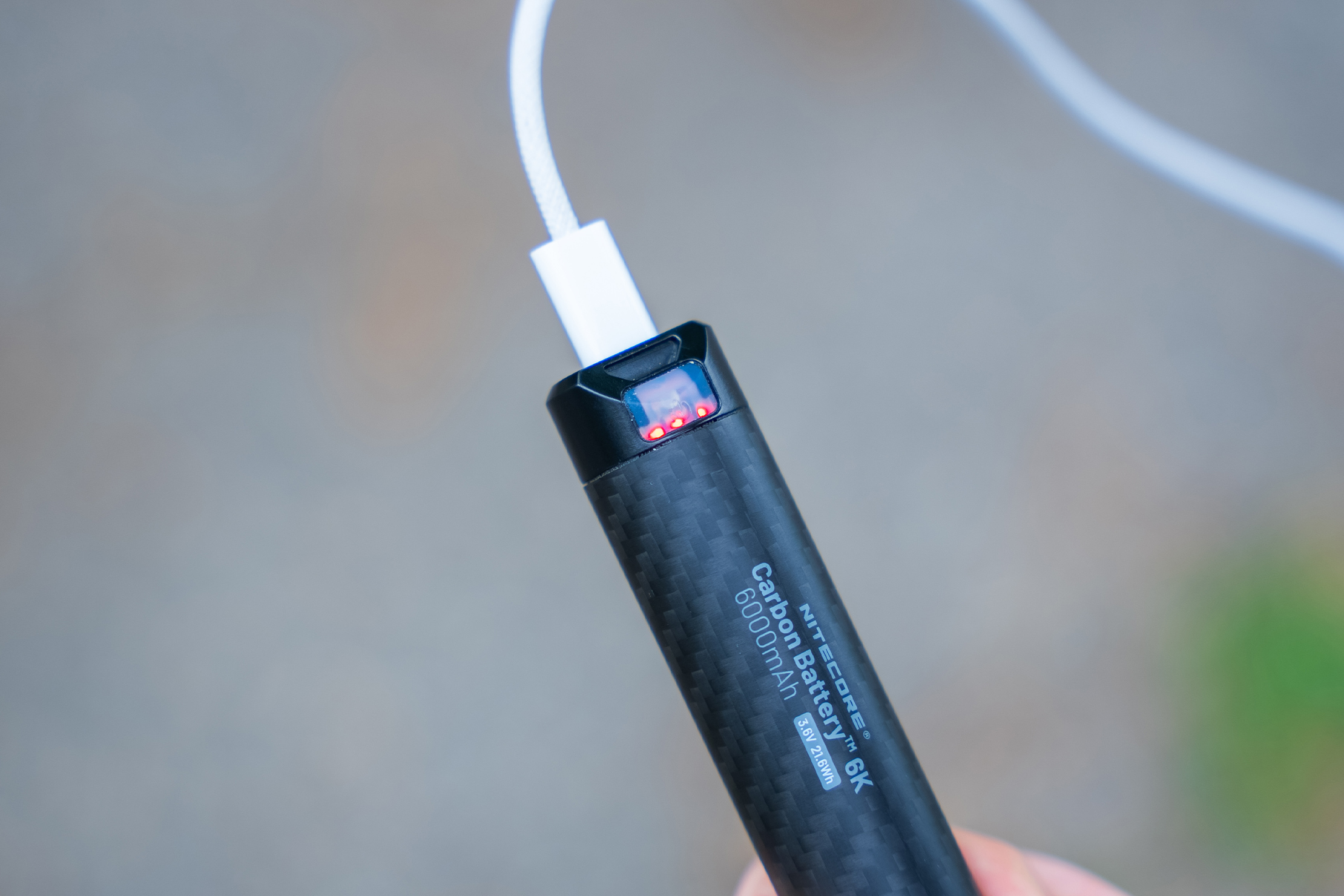 NITECORE Carbon Battery 6K USB-C 6000mAh Power Bank In Use