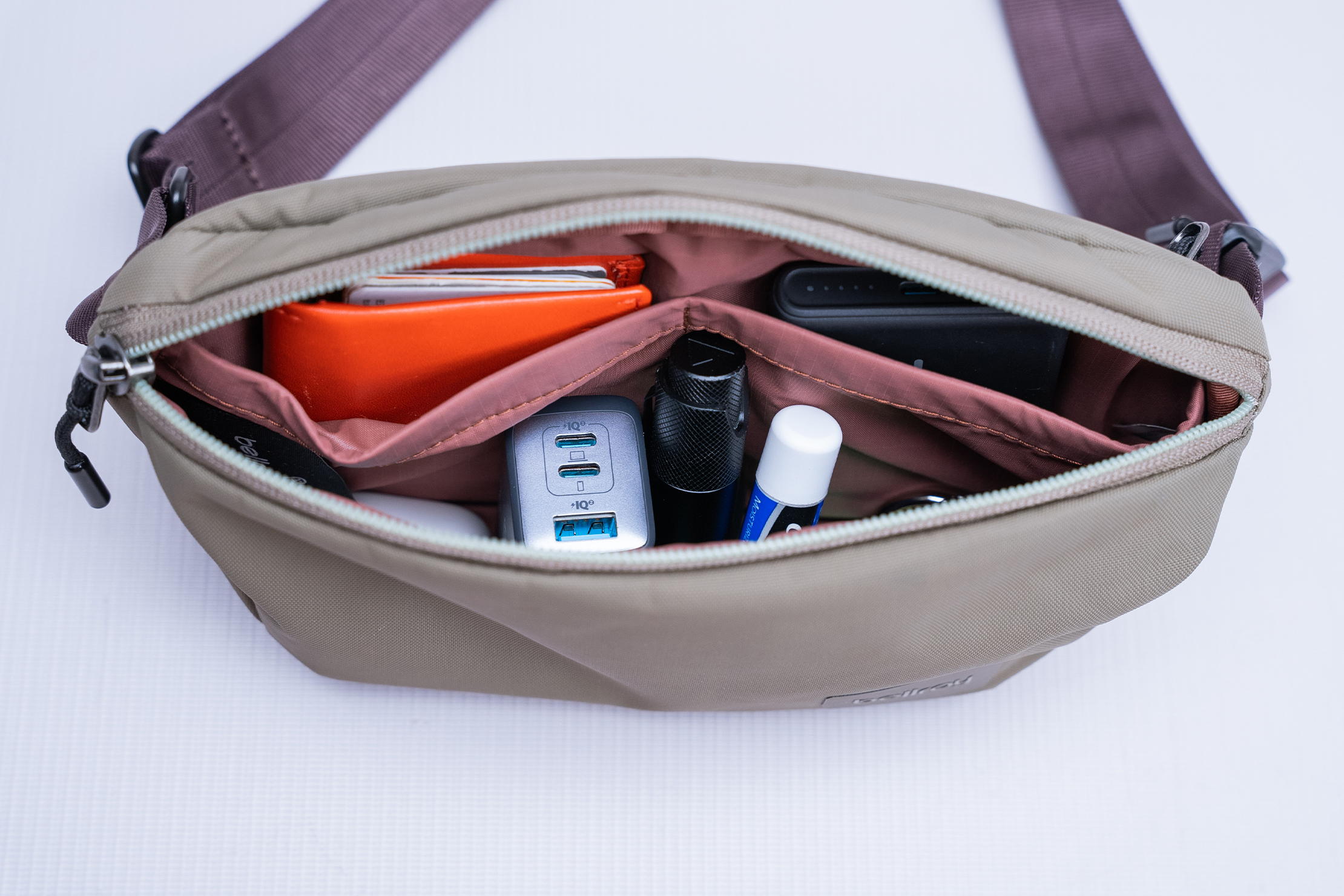 Bellroy Laneway Belt Bag Stuffed