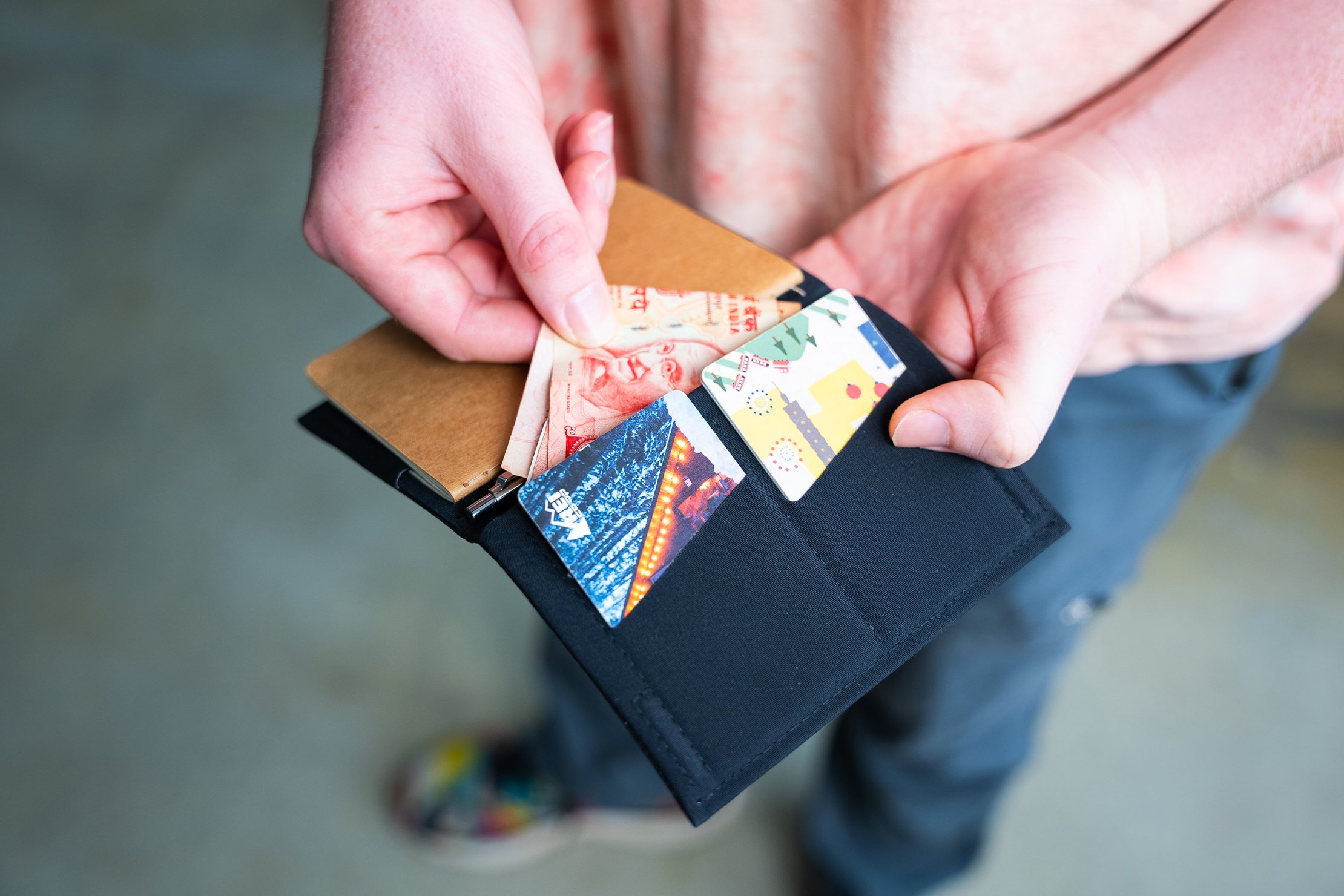 SlimFold Passport Wallet Cash