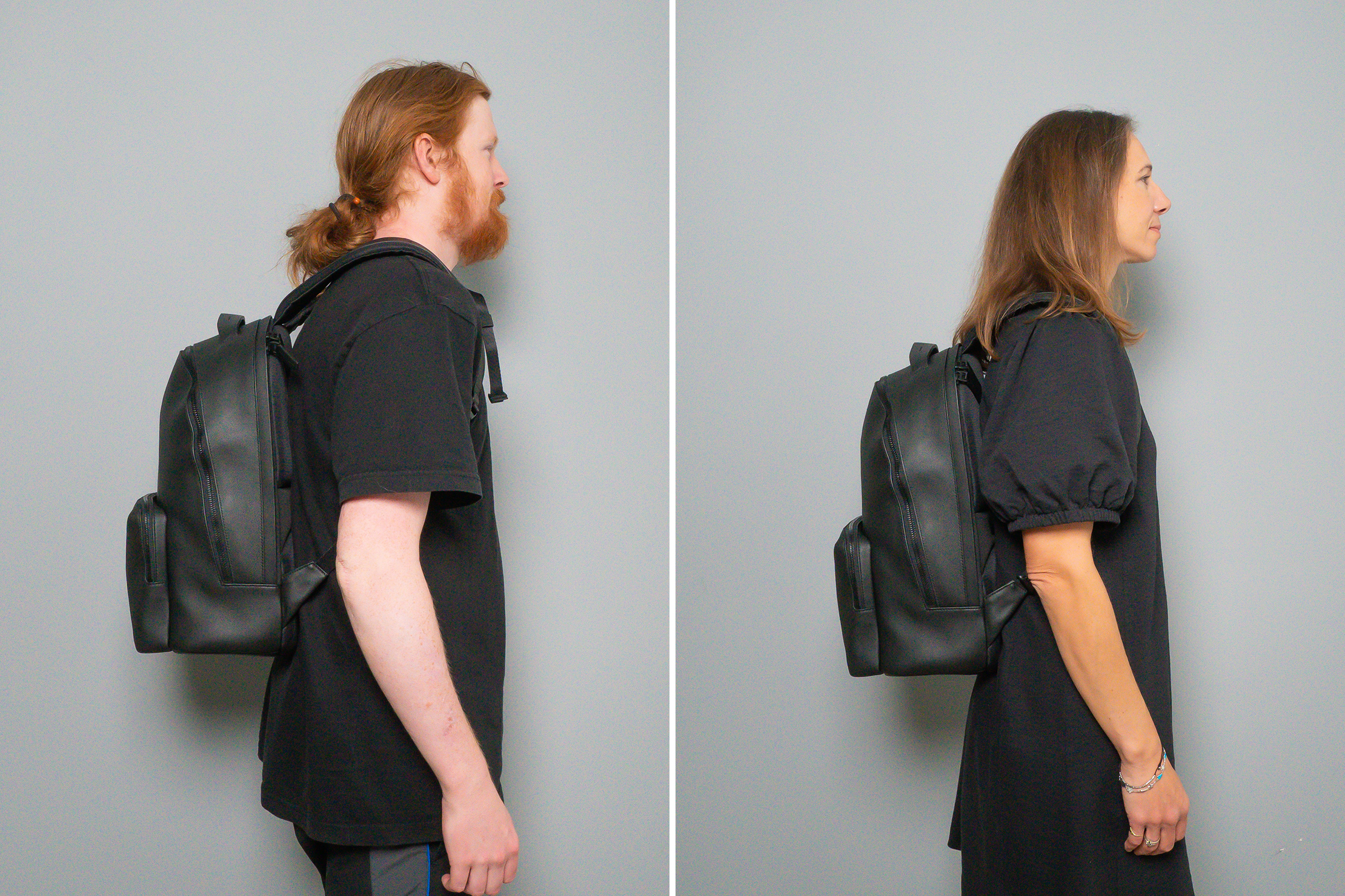 Troubadour Goods Generation Leather Backpack Side by Side