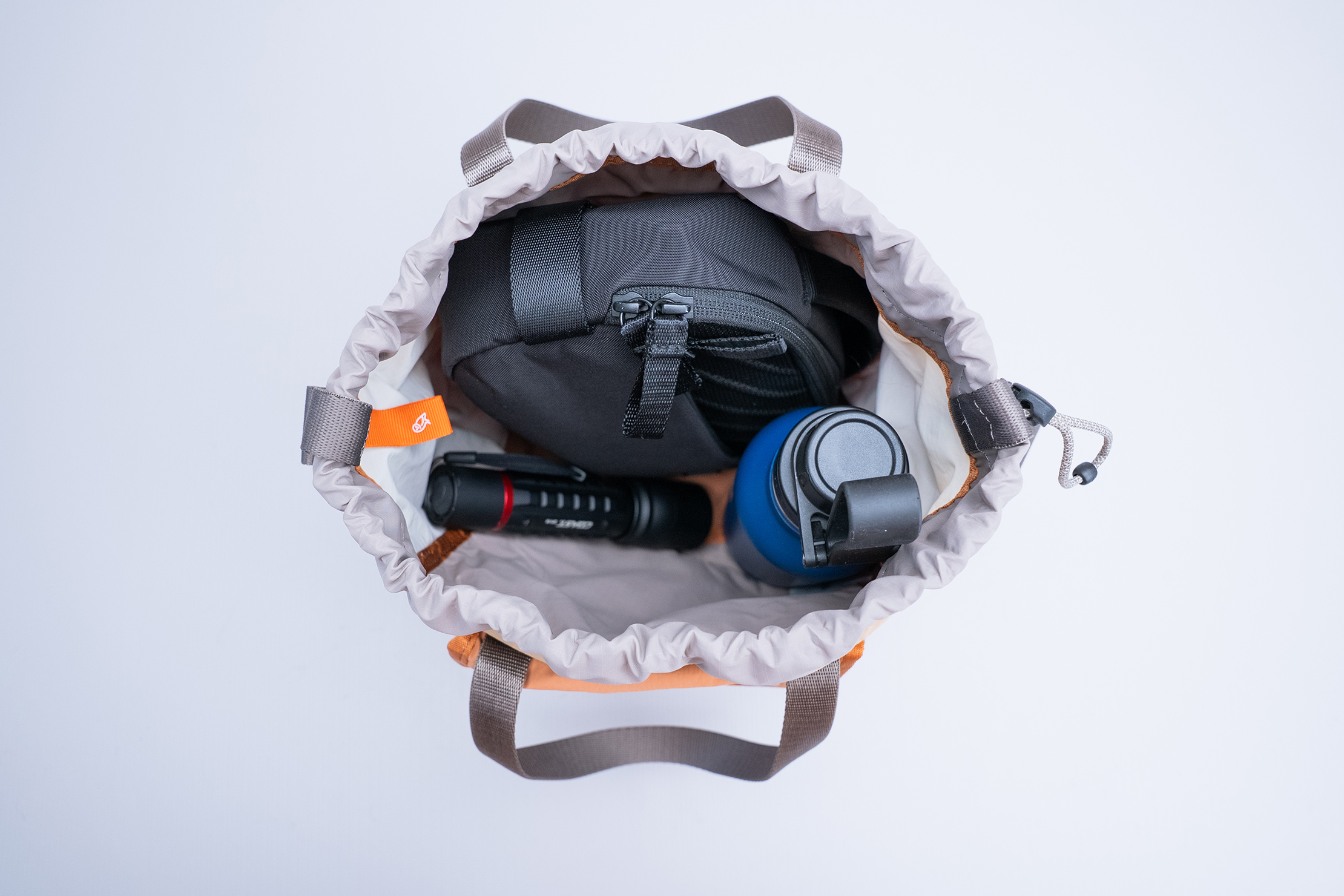 Bellroy Cinch Bucket Bag Stuffed