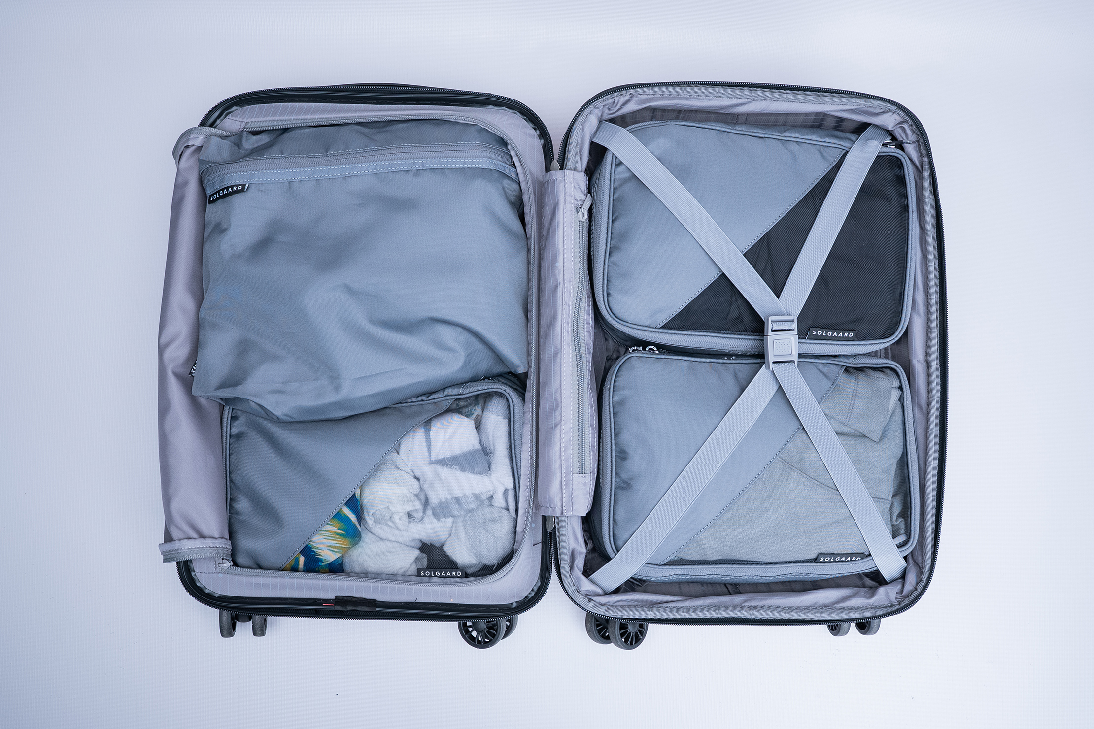 Solgaard Packing Cube Quartet (Medium Kit) Stuffed