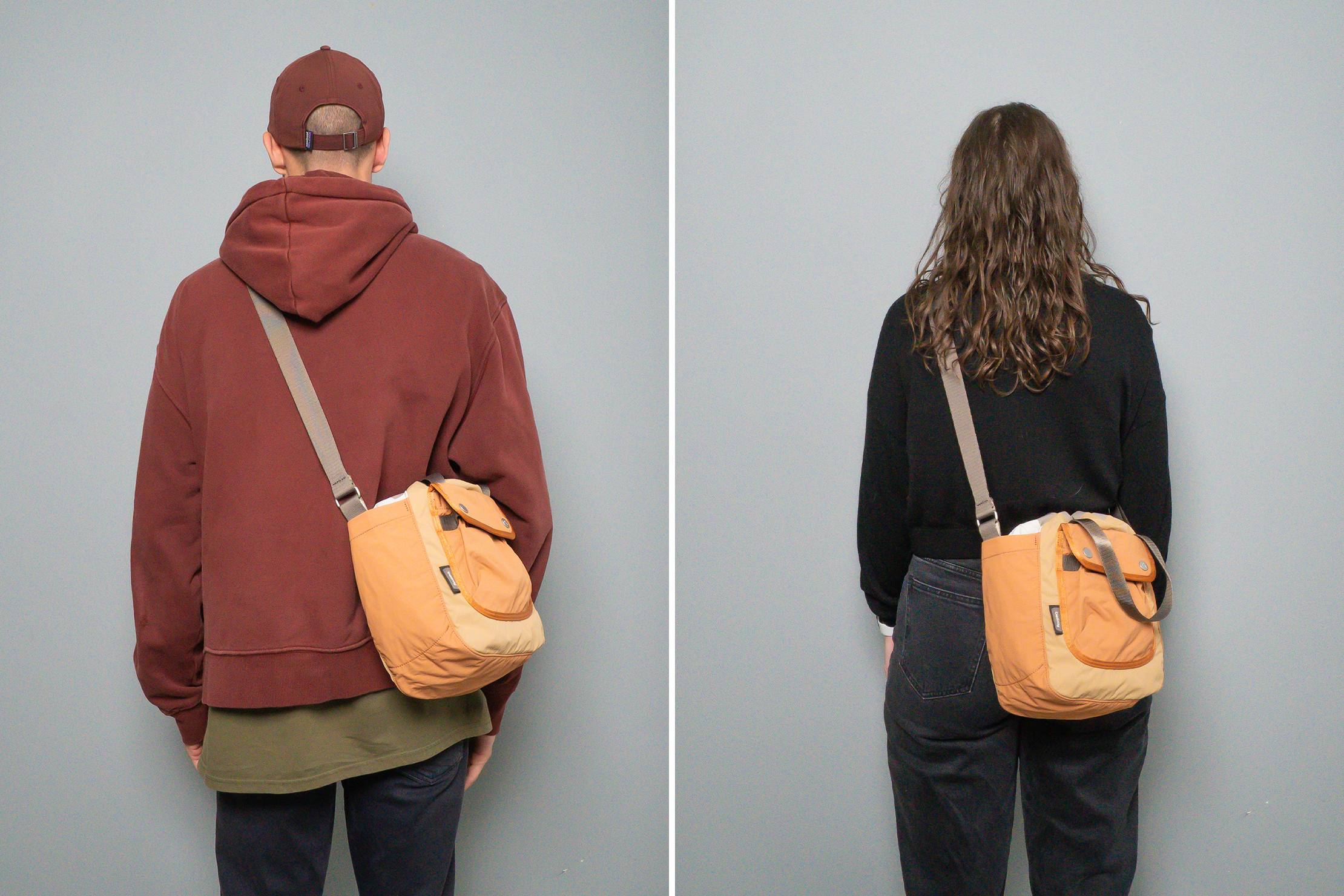 Bellroy Cinch Bucket Bag Side By Side