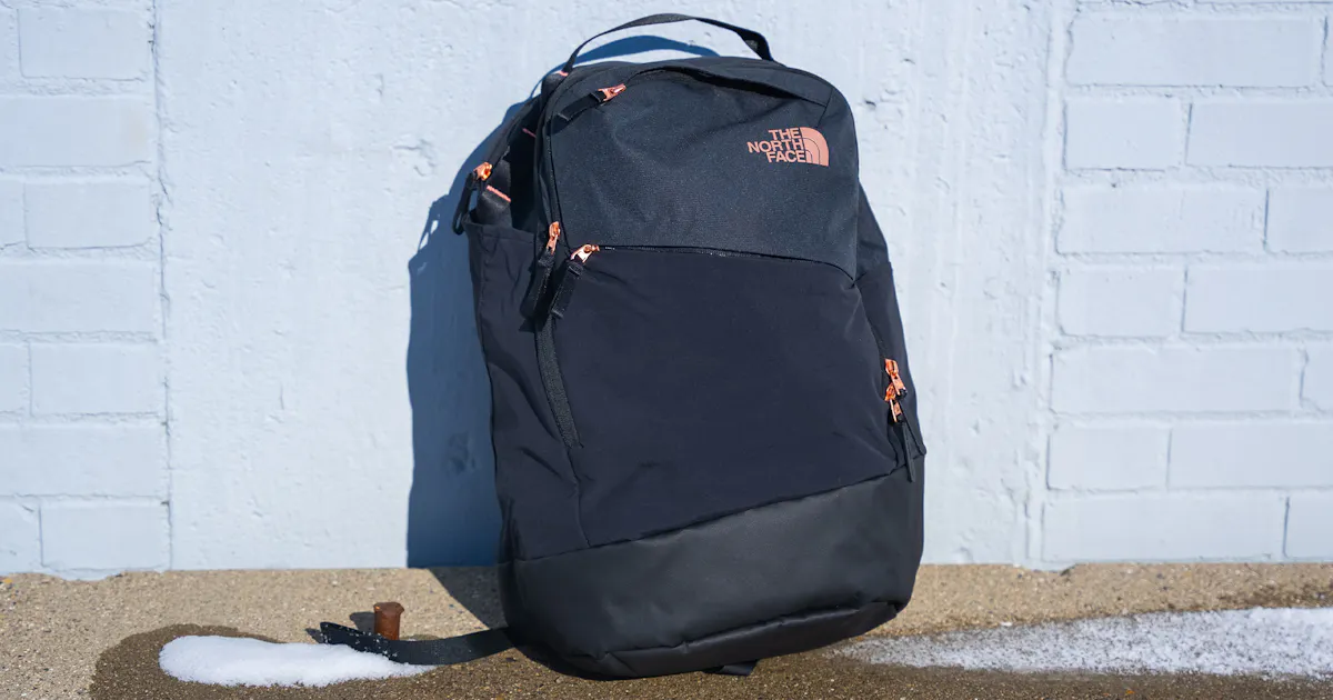 he north face isabella 21l backpack women's in TNF Black Brass Melange by The TNF Black Brass Melange You can safely store your laptop or tablet in the padded compartment provided The North Face Isabella Transit
