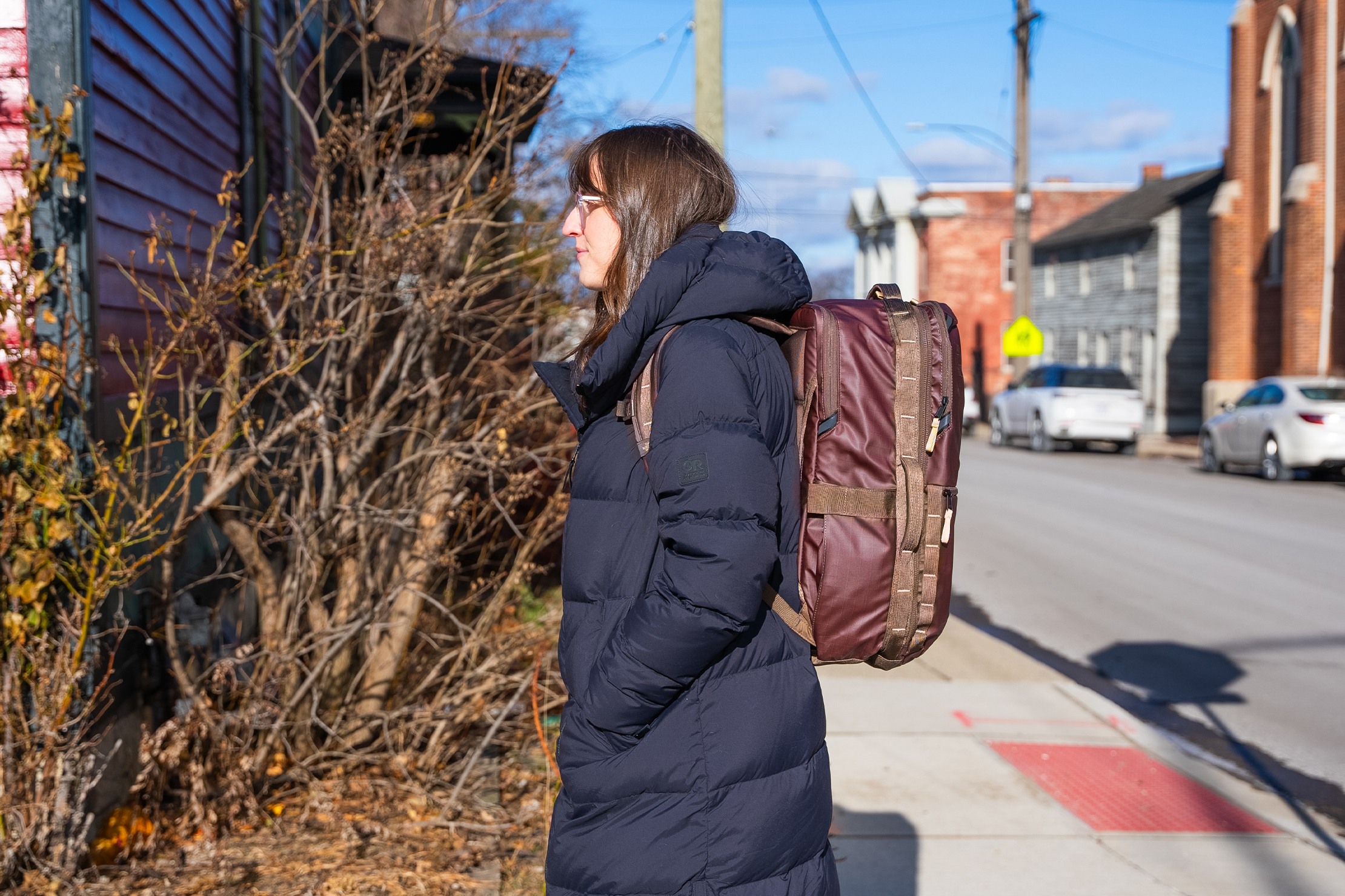 The North Face Base Camp Voyager Travel Pack (35L) Side Profile