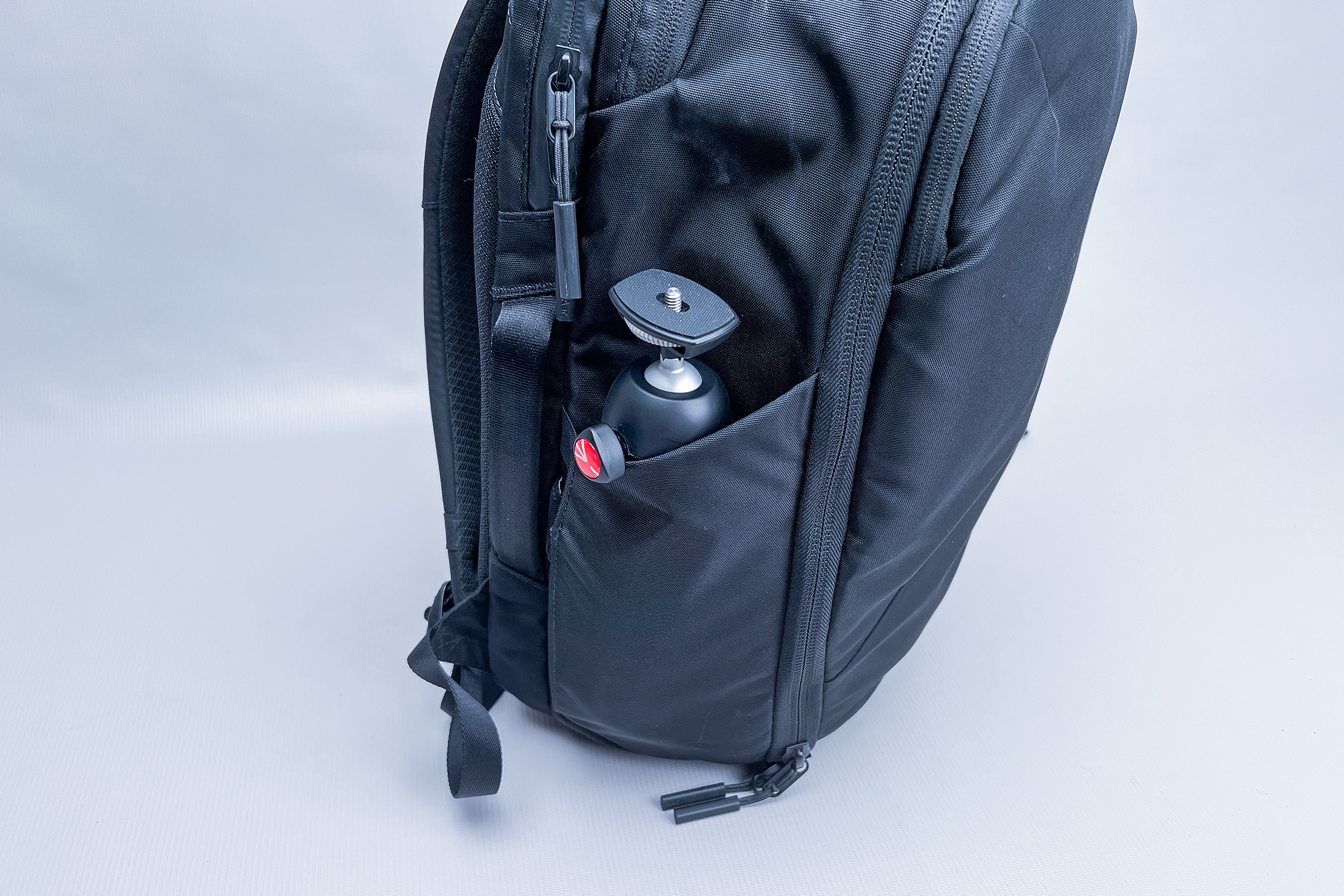 Tripod water bottle pocket