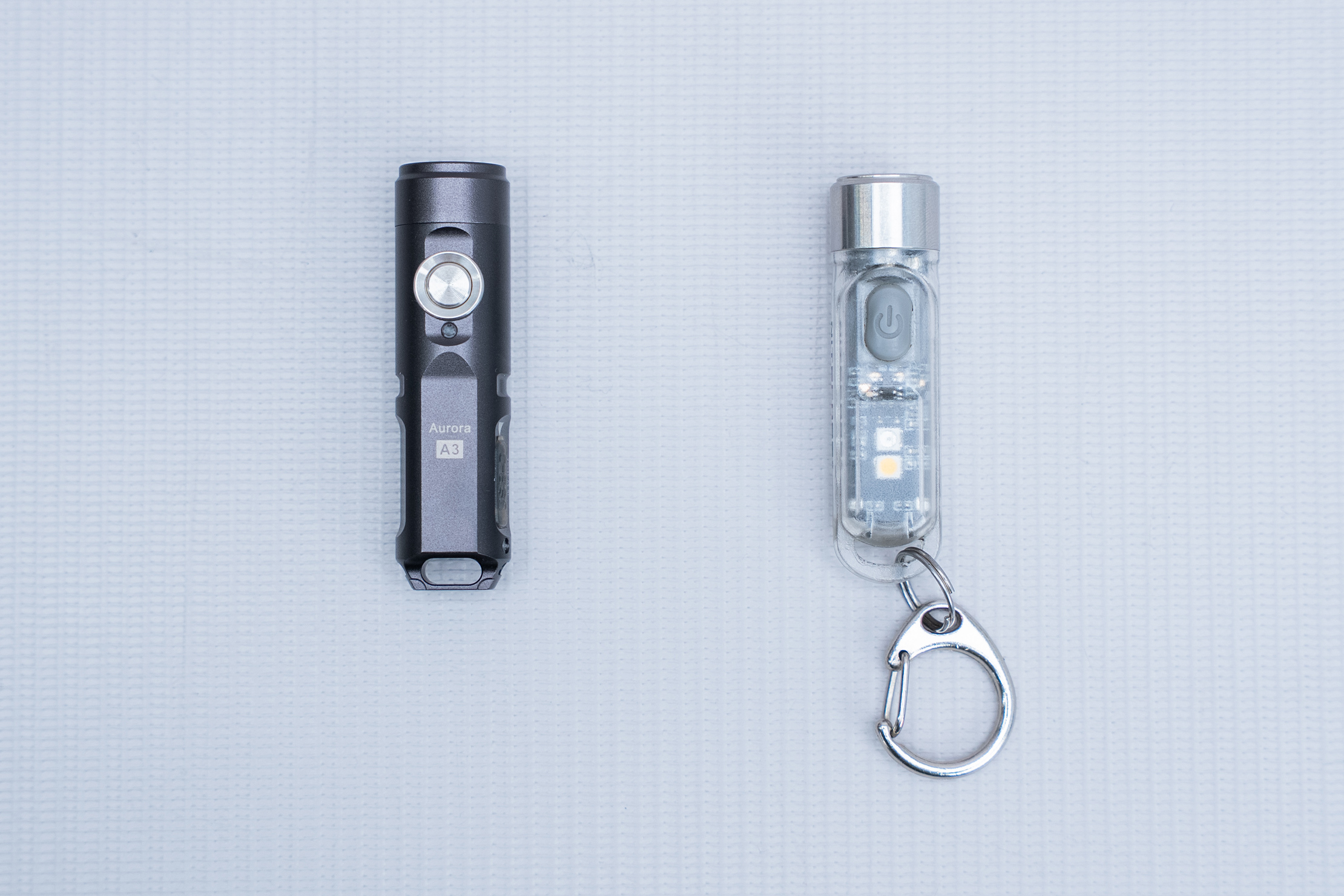 RovyVon Aurora A3 (G4) USB-C Keychain Flashlight Comparison 2