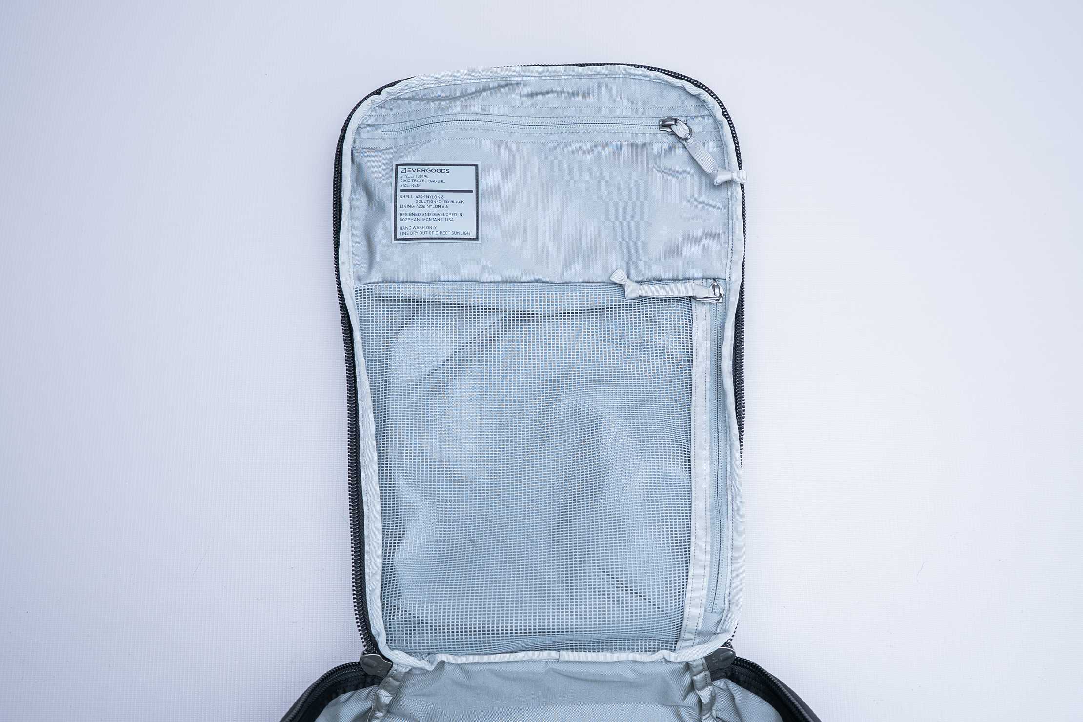 EVERGOODS CIVIC Travel Bag 20L (CTB20) Interior Pockets