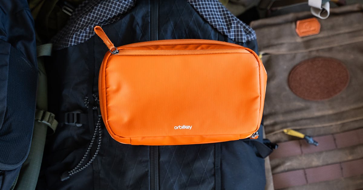 Orbitkey 2-in-1 Tech Organizer Pouch - Cable & Accessory Case For Travel & Work