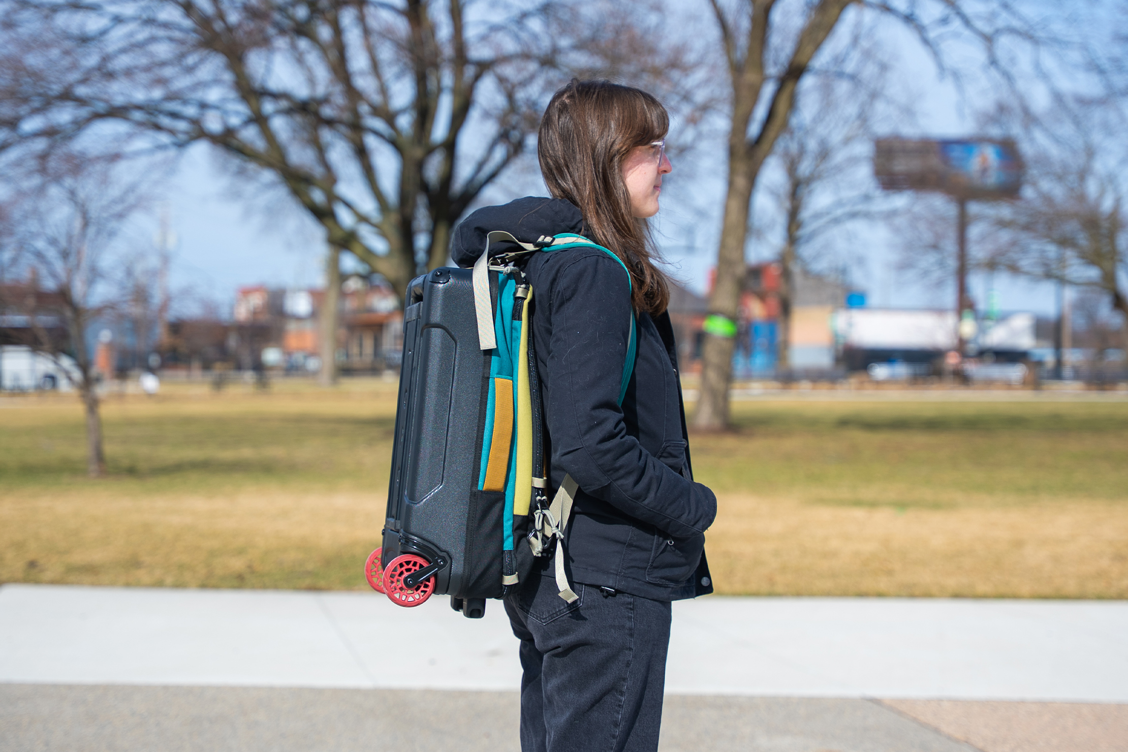 Topo Designs Global Travel Bag Roller Backpack