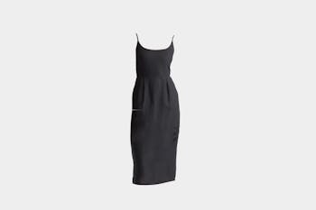 Quince 100% European Linen Scoop Neck Midi Dress