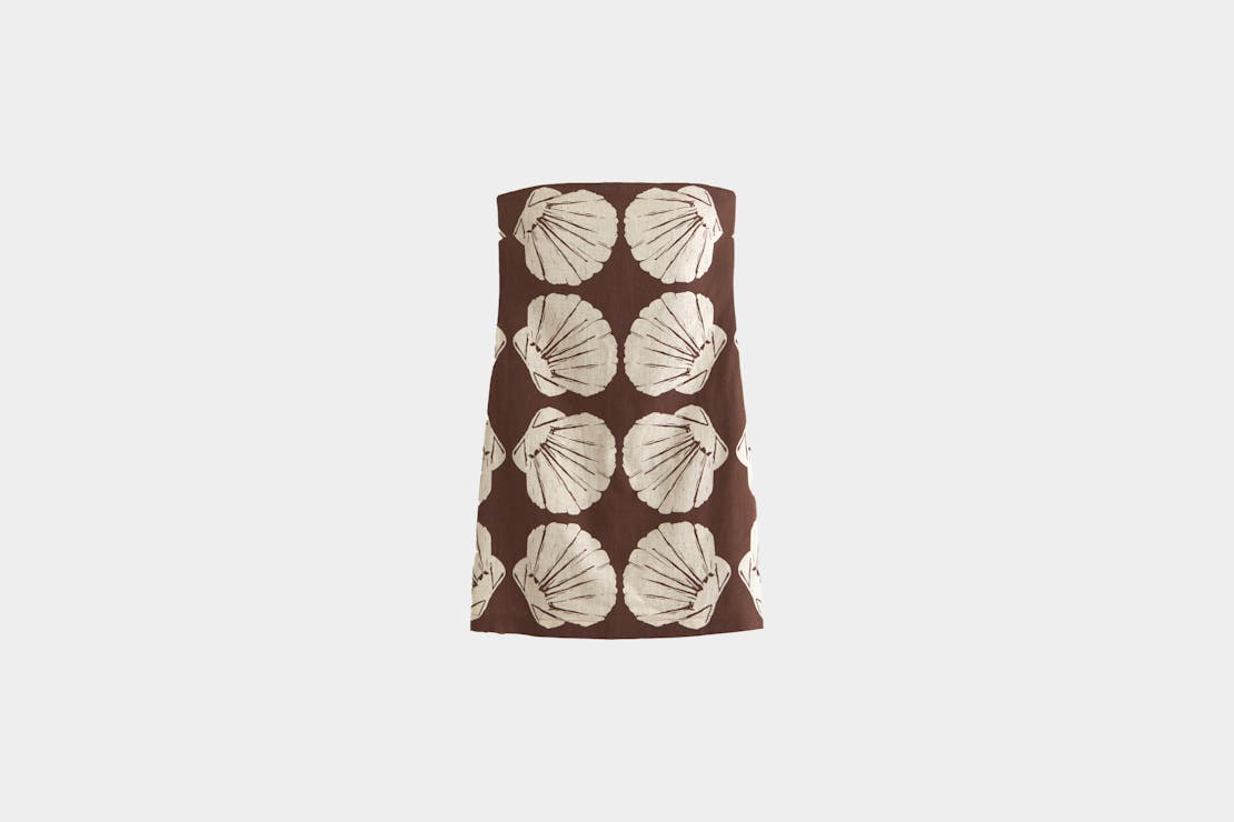 Abercrombie & Fitch Scarlett Strapless Linen-Blend Skort