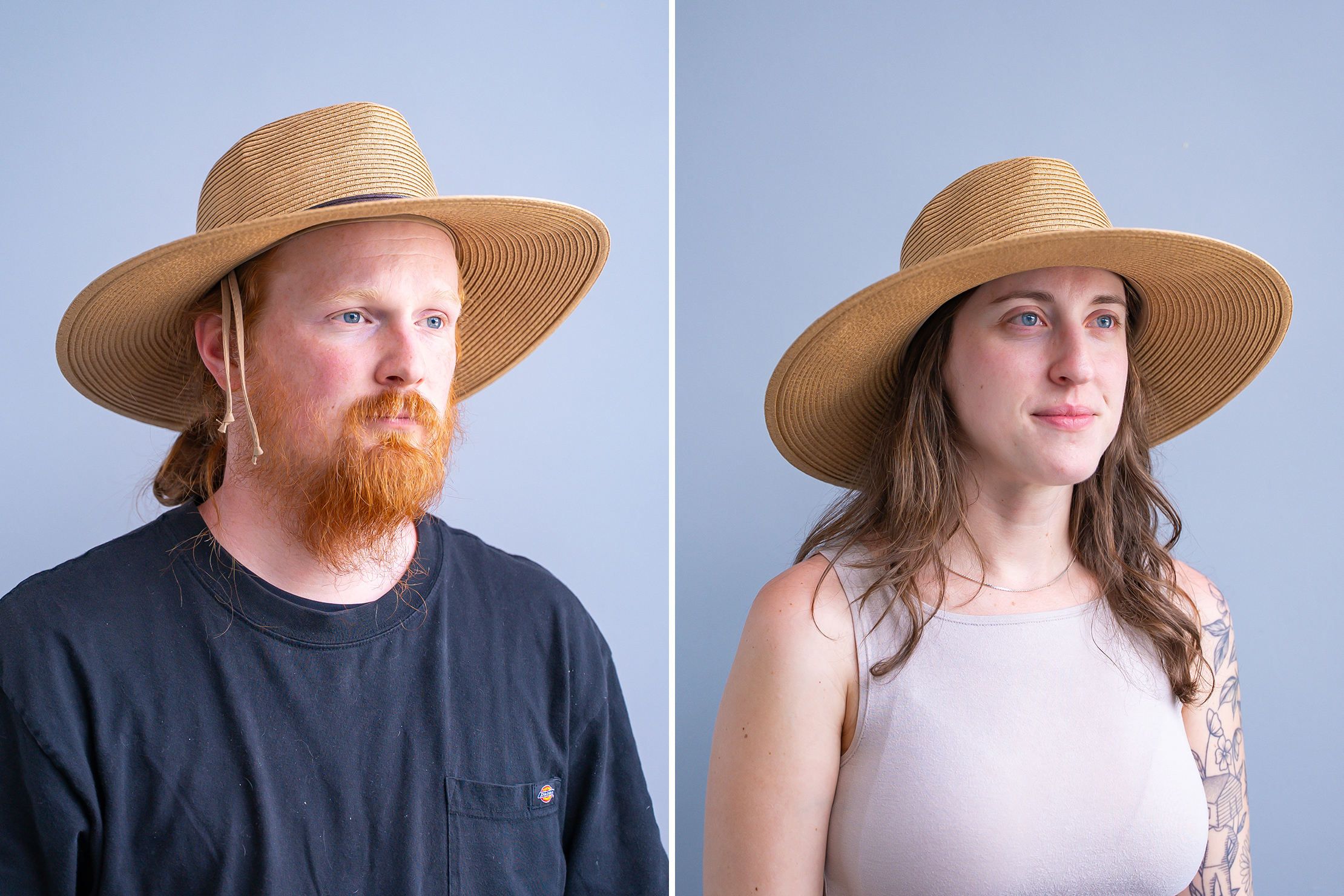 Wallaroo Montecito on a masculine and feminine head size