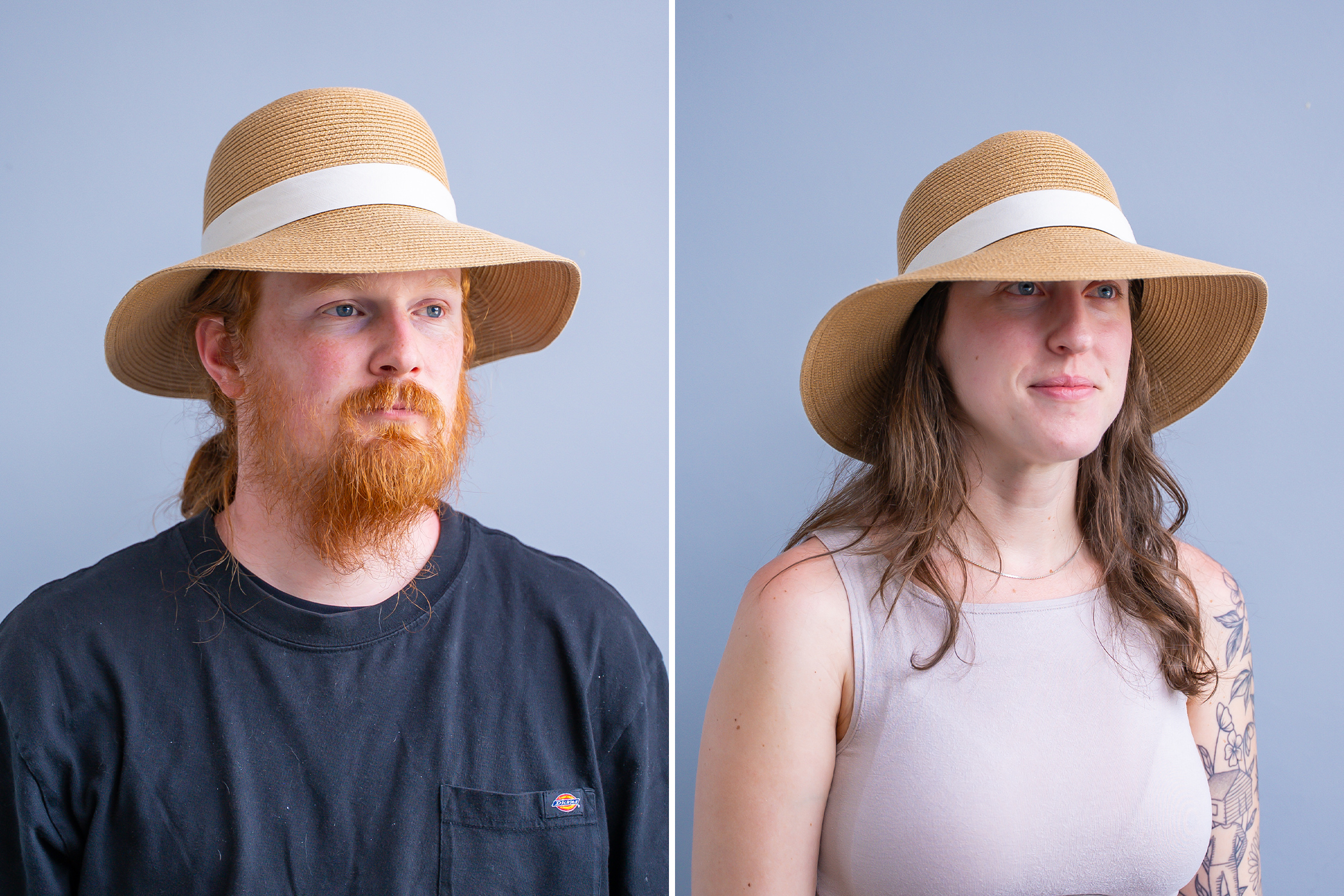 FURTALK Beach Hat on a masculine and feminine head size