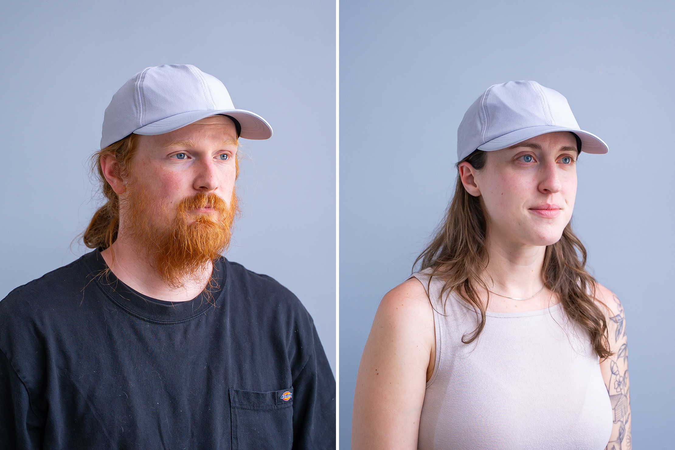 getaway Pack Light Hat 2.0 on a masculine and feminine head size
