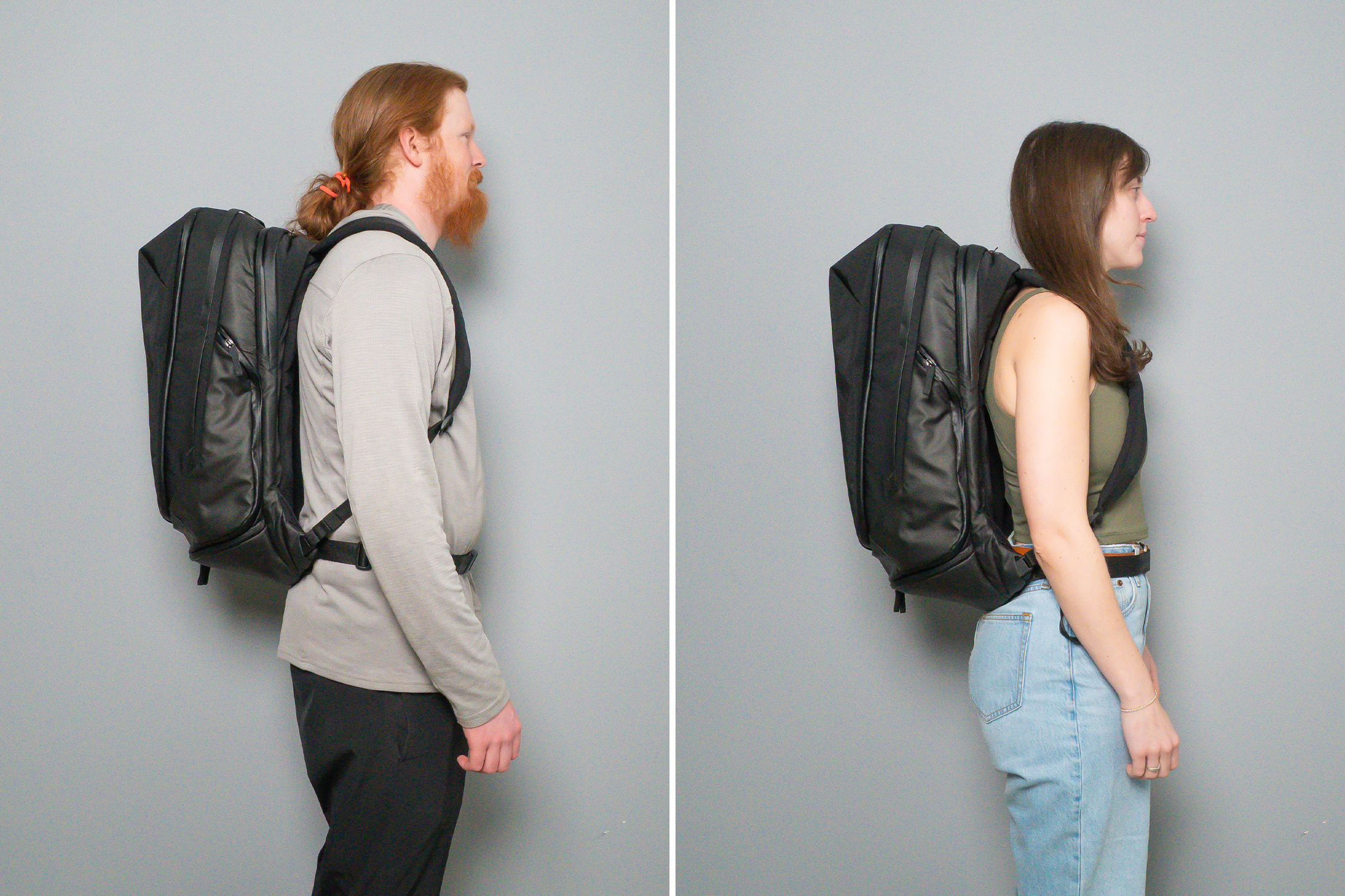 Western Rise Voyager Travel35 Backpack Side-by-Side
