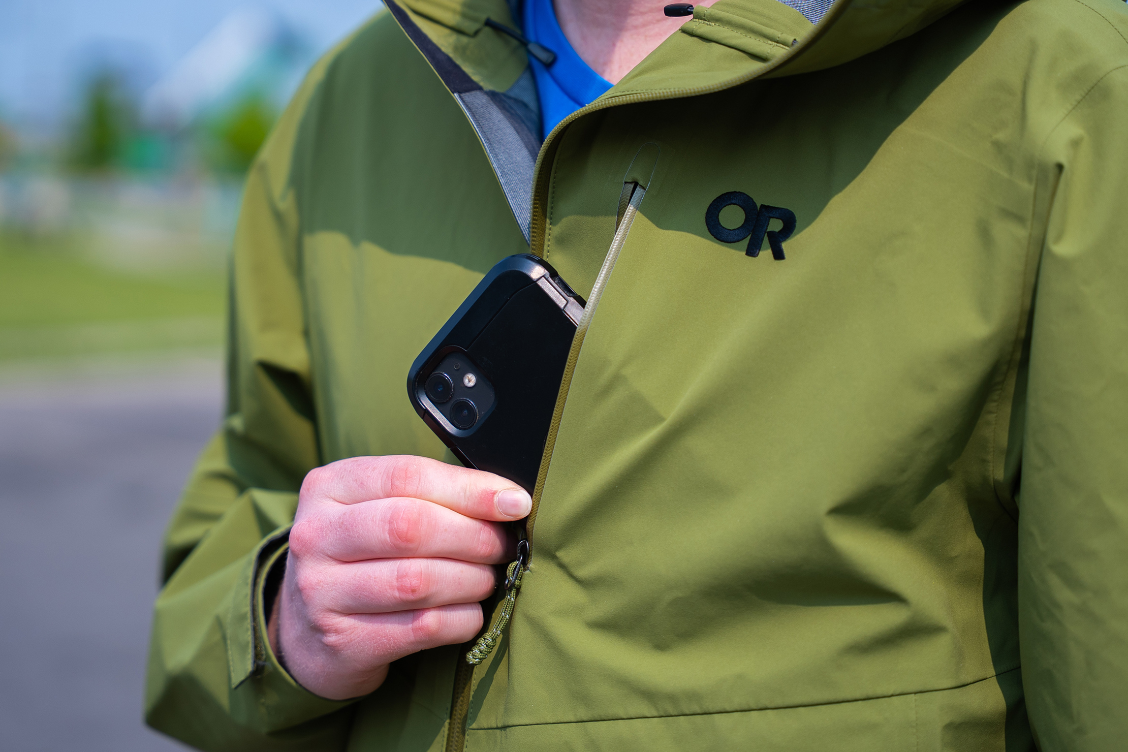 Outdoor Research Foray 3L Rain Jacket Pocket