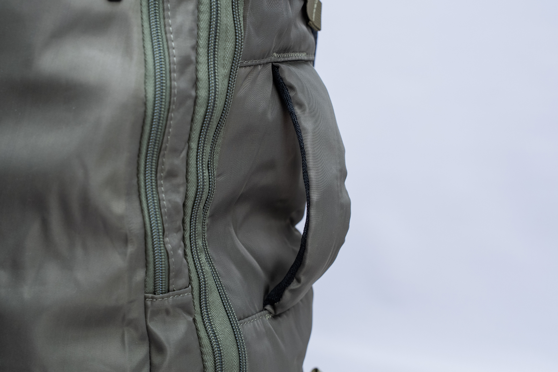 MATEIN Carry on Backpack Side Handle Closeup