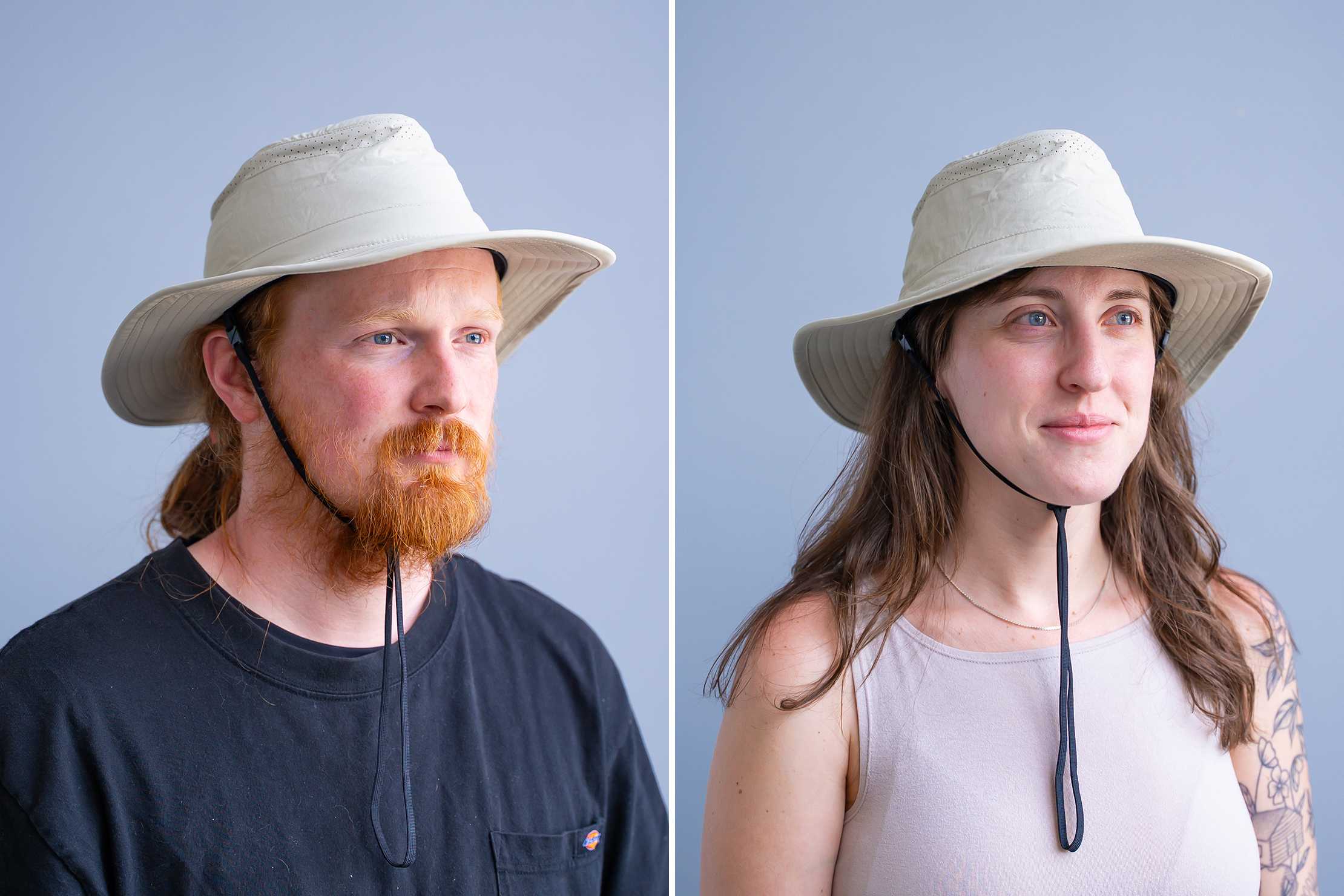 Tilley Dunes Drifter Hat on a masculine and feminine head size