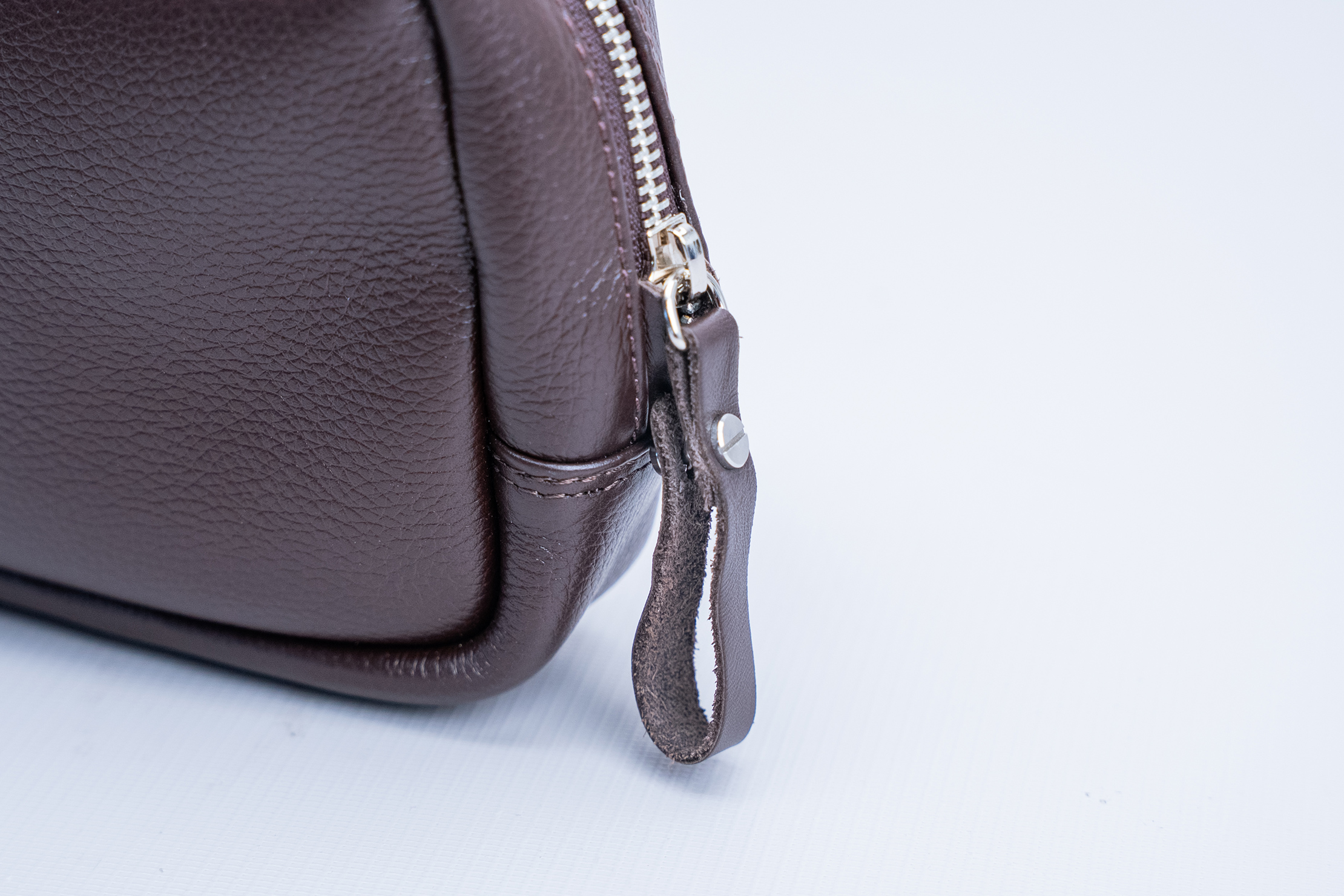 Harber London Leather Crossbody Bag Zipper Pull