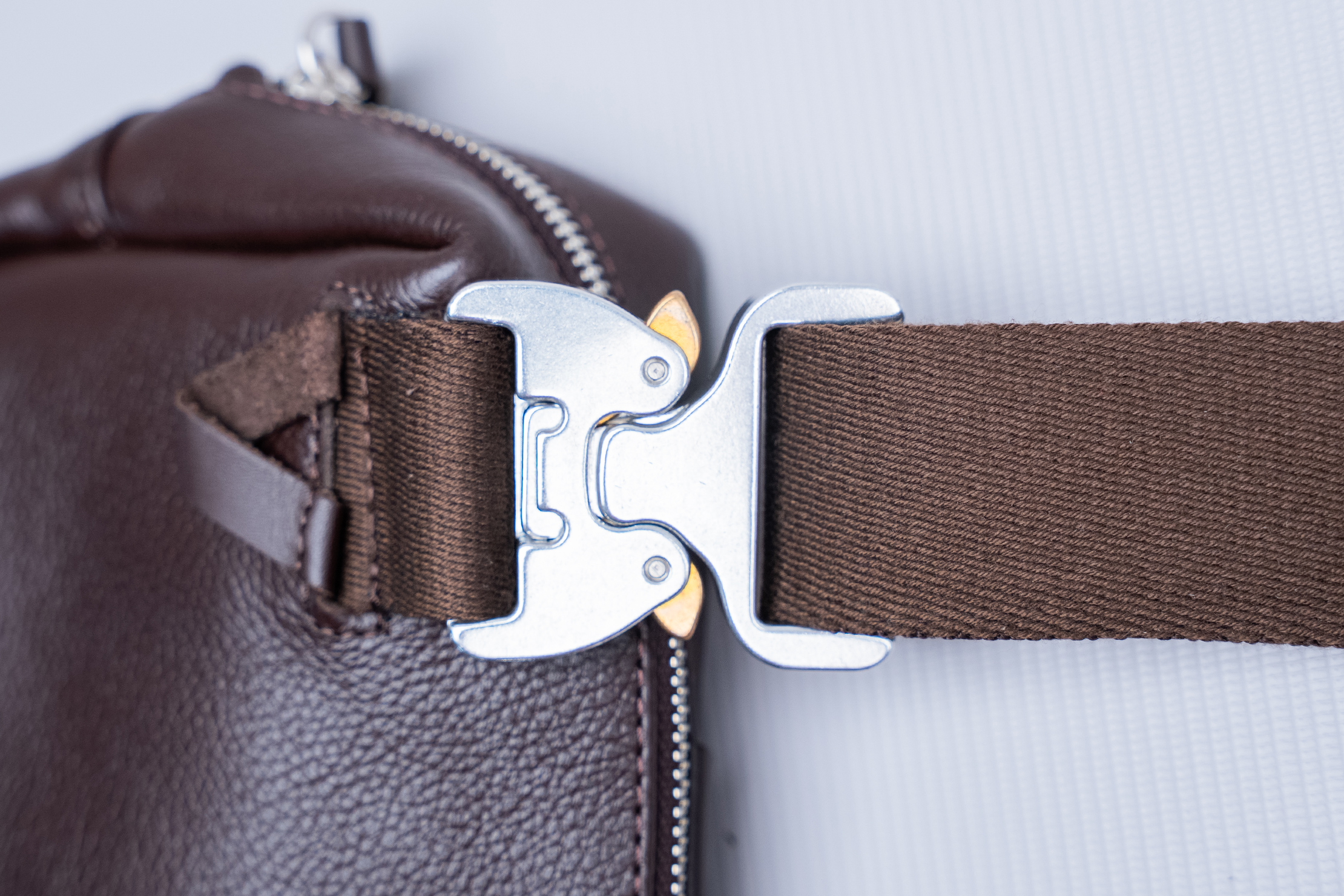 Harber London Leather Crossbody Bag Buckle