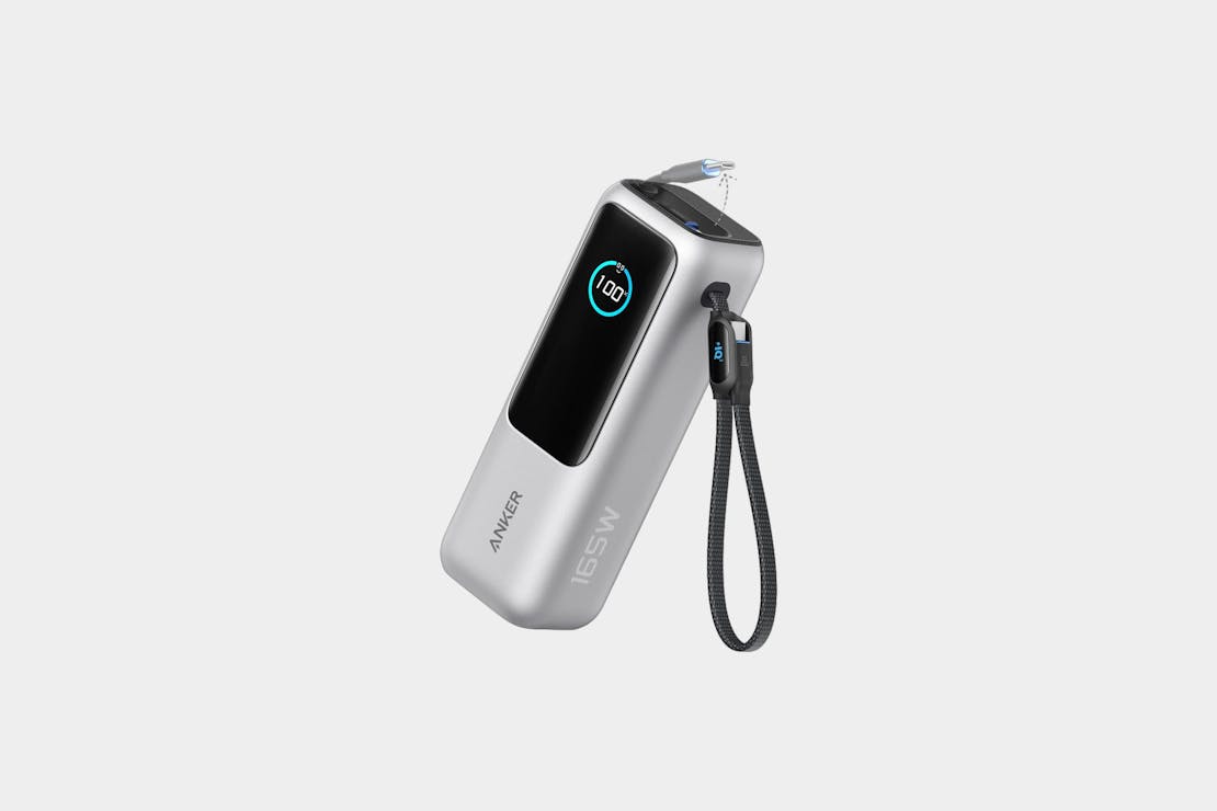 Anker Laptop Power Bank (25K 165W Built-In and Retractable Cables)