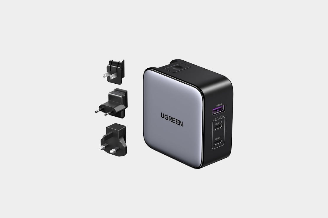 Ugreen 65W Nexode GaN USB C 3-Port Travel Charger