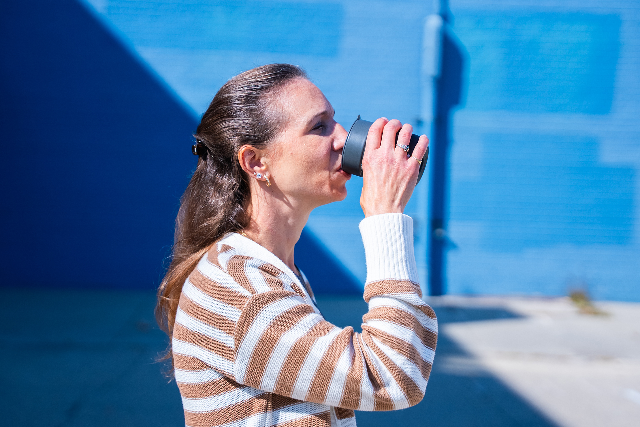 W&P Ceramic Mug in Use