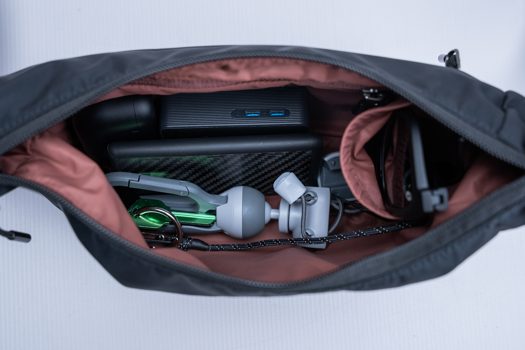 Bellroy Laneway Crescent Bag 2.5L Stuffed